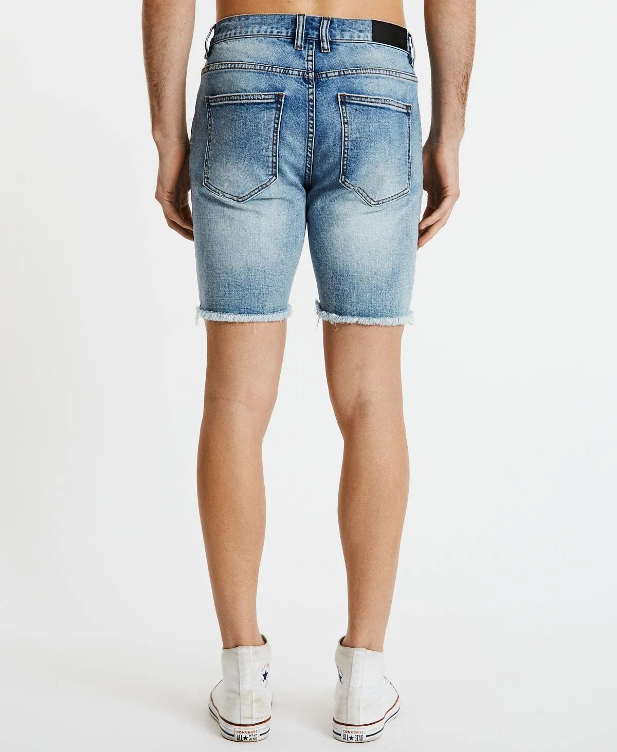 Blade Runner Raw Hem Shorts Destroyed Blue sold by Neverland product image thumbnail 3