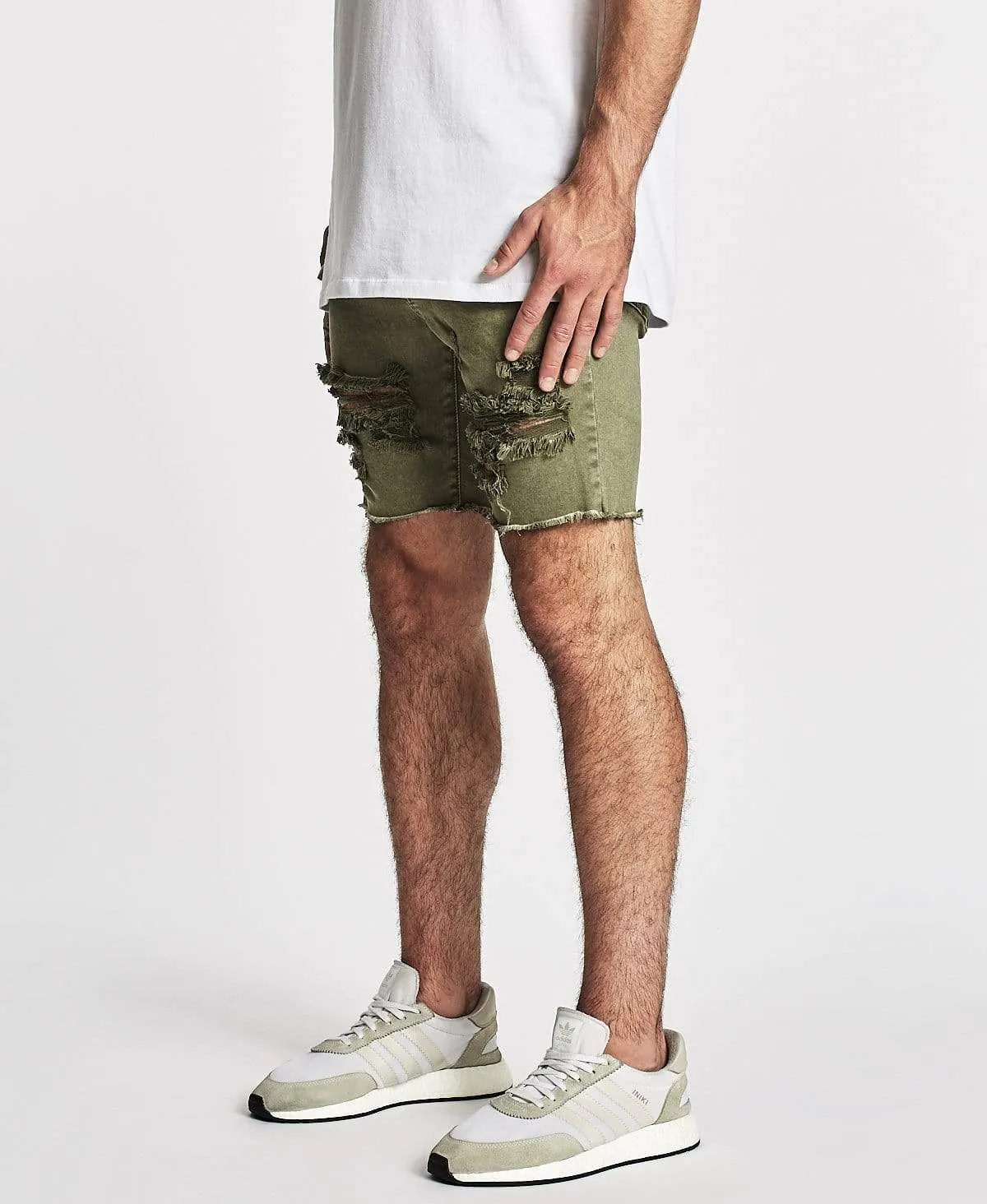 Warrior Short Destroyed Khaki sold by Neverland product image thumbnail 4