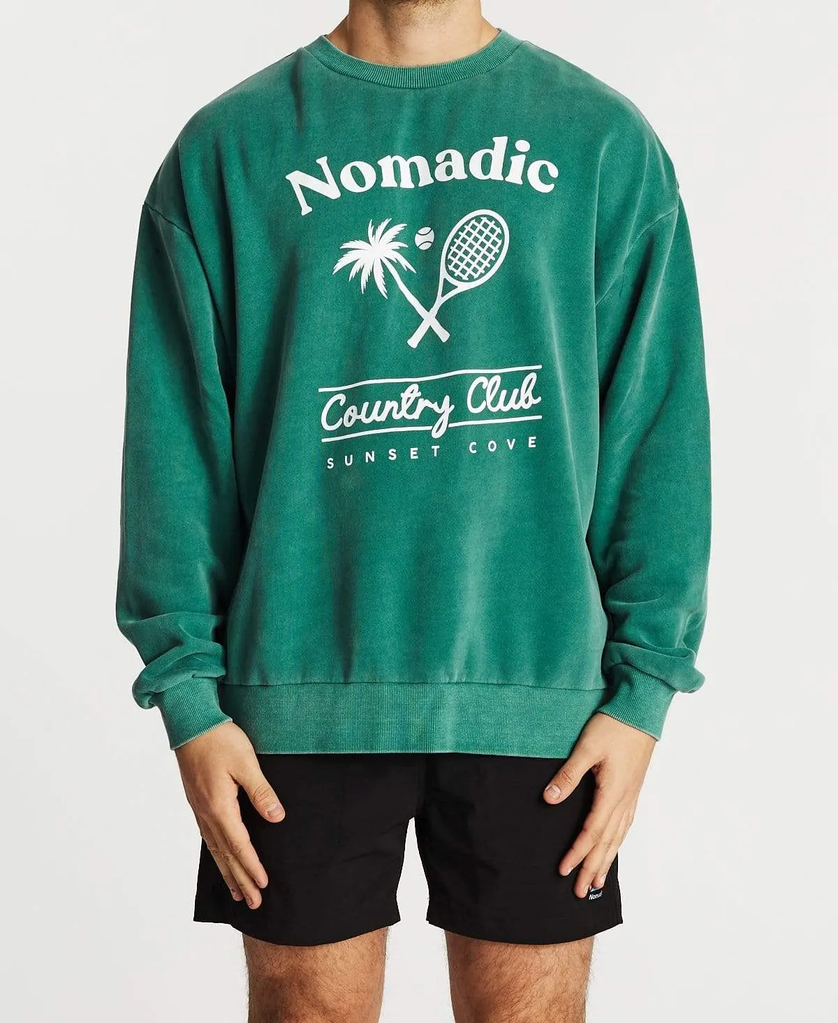 Sunset Cove Relaxed Jumper PIgment Deep Sea sold by Neverland