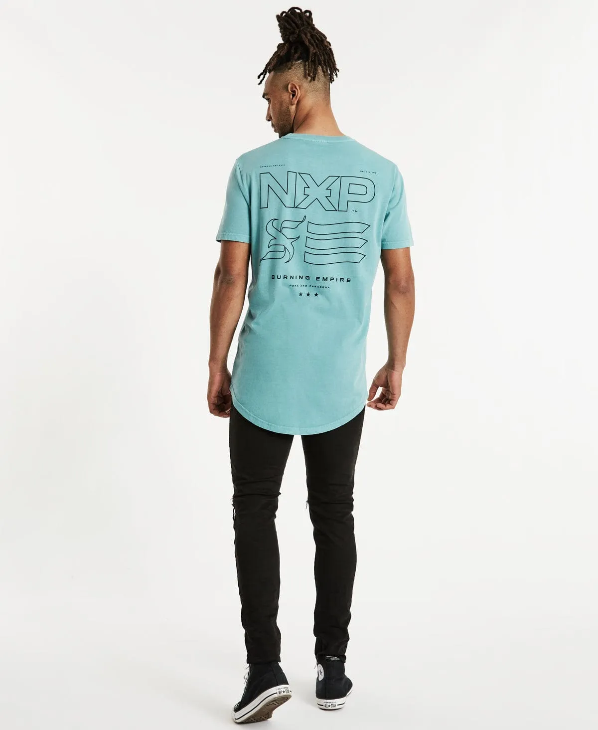 Underground Cape Back T-Shirt Pigment Aqua sold by Neverland product image thumbnail 4