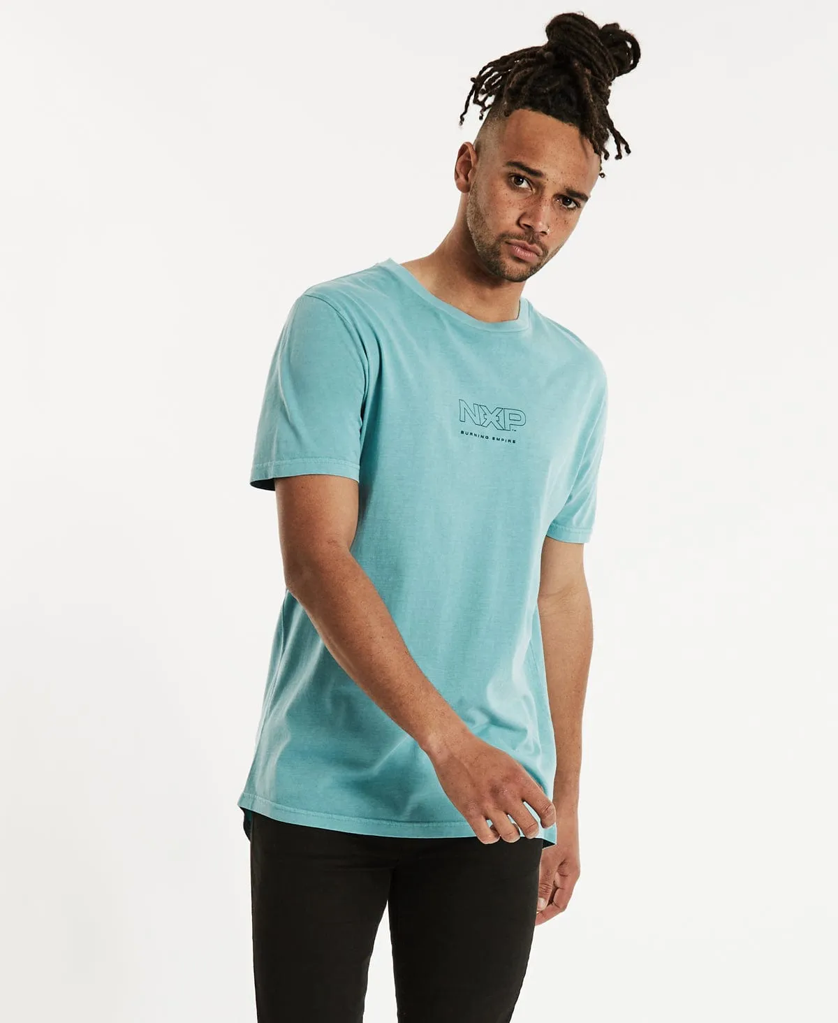 Underground Cape Back T-Shirt Pigment Aqua sold by Neverland product image thumbnail 2