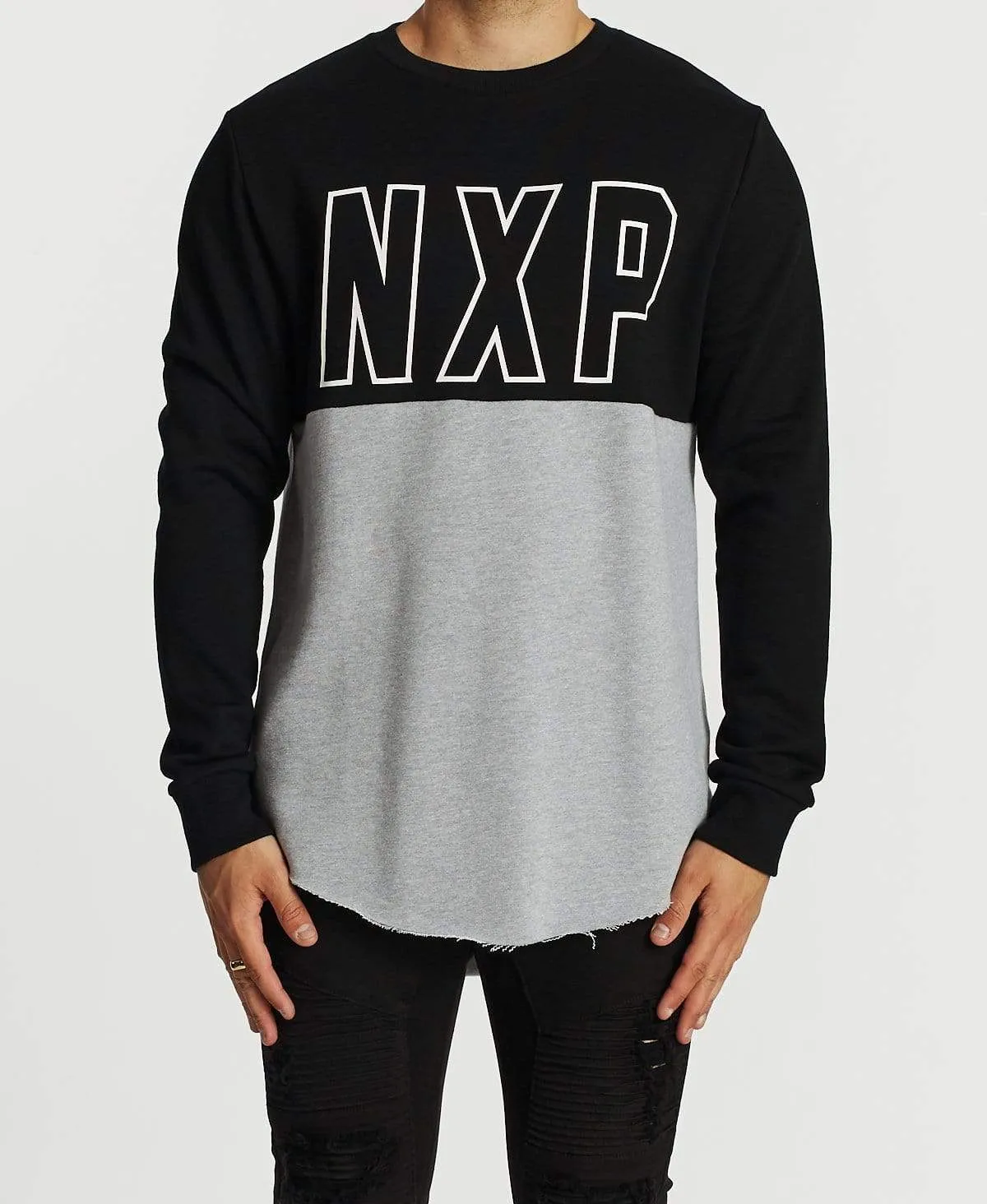 Outnumbered Dual Curved Jumper Jet Black sold by Neverland