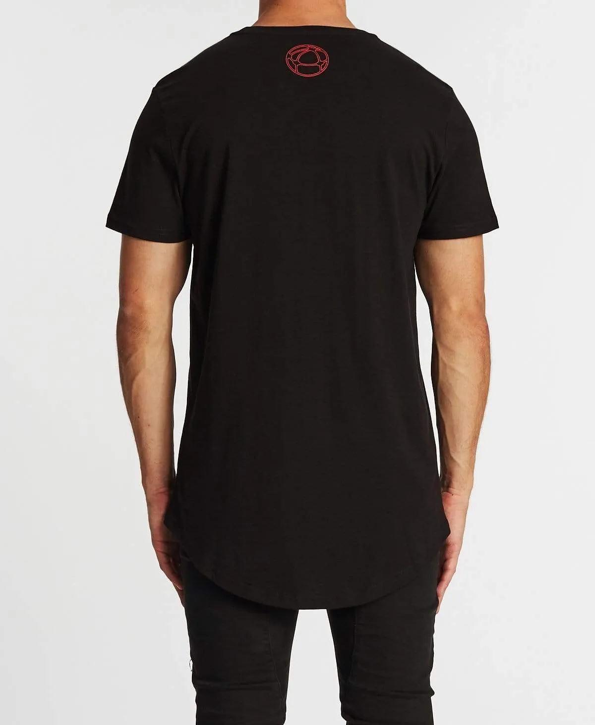 General Dual Curved T-Shirt Jet Black sold by Neverland product image thumbnail 2