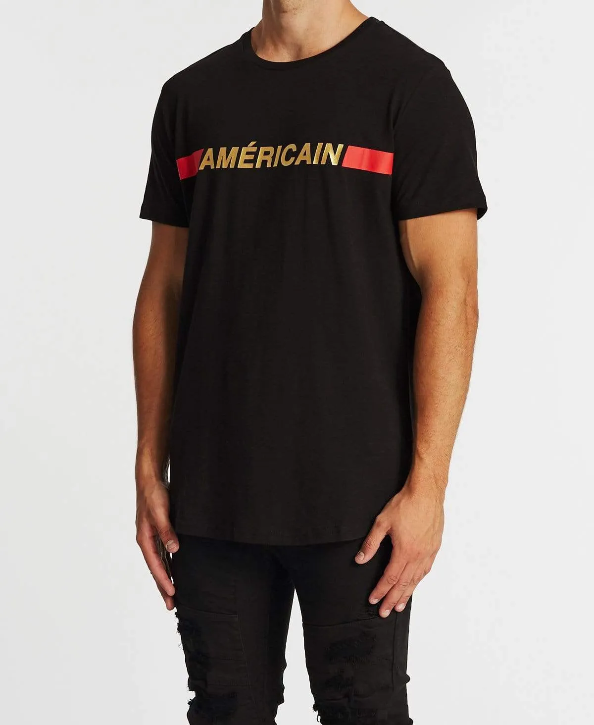 General Dual Curved T-Shirt Jet Black sold by Neverland product image thumbnail 3