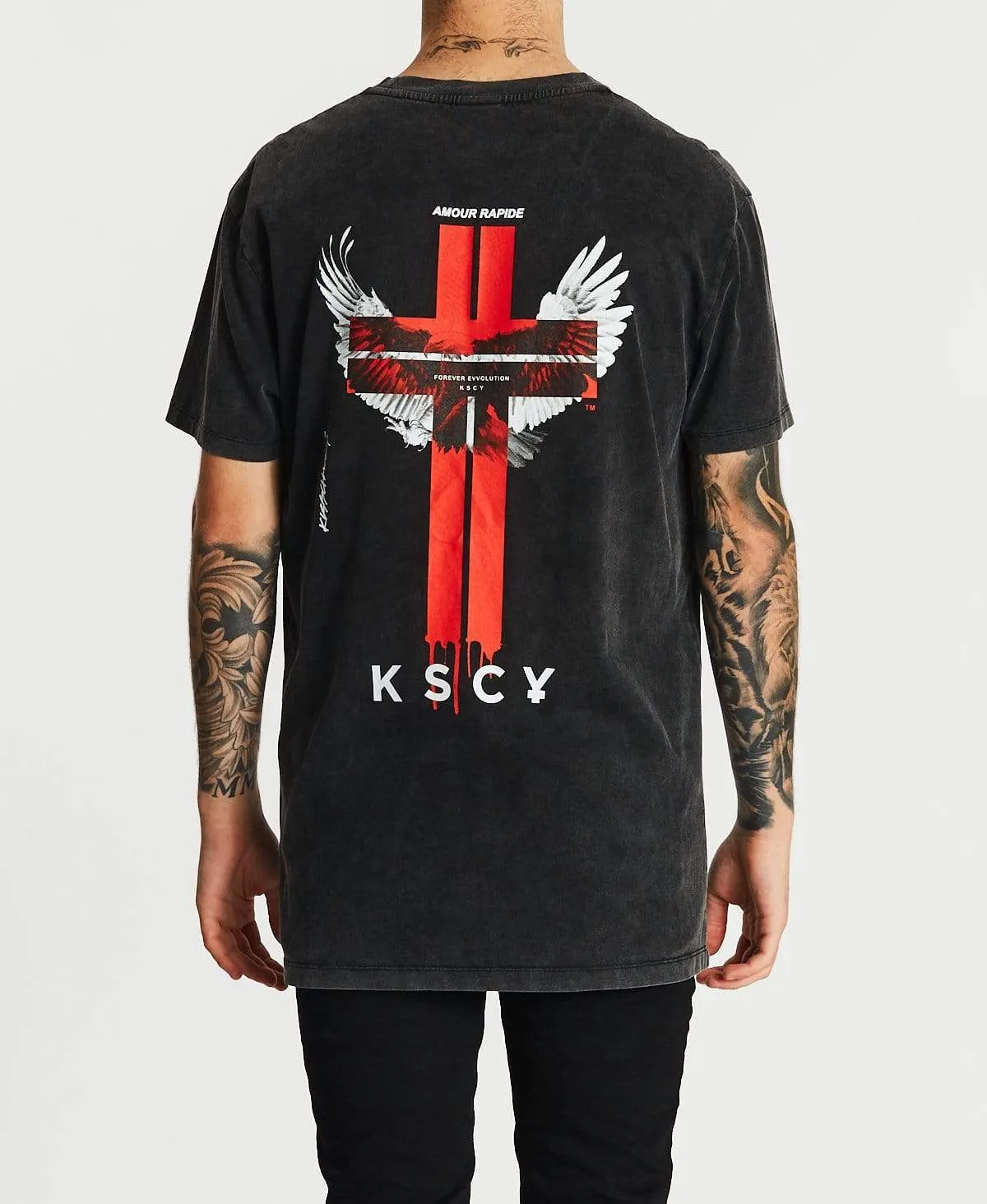 Quick Love Relaxed T-Shirt Mineral Black sold by Neverland