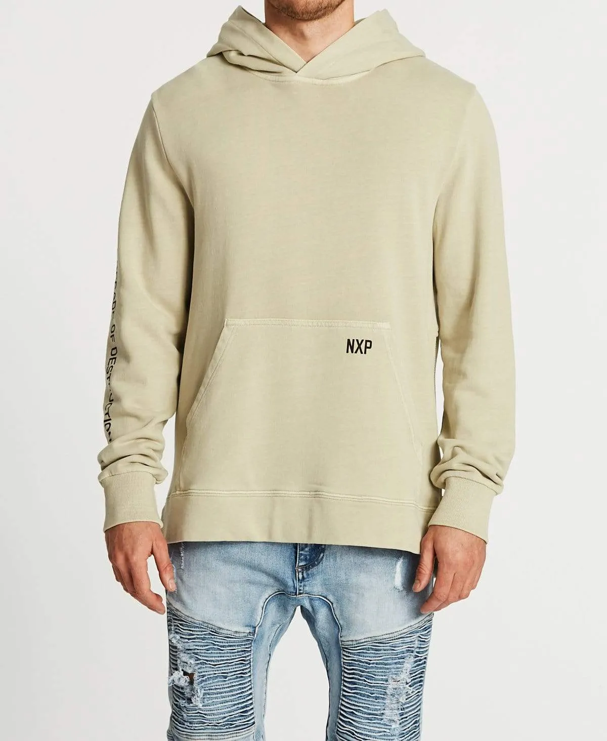 Hereditary Step Hem Hoodie Pigment Sand sold by Neverland product image thumbnail 2