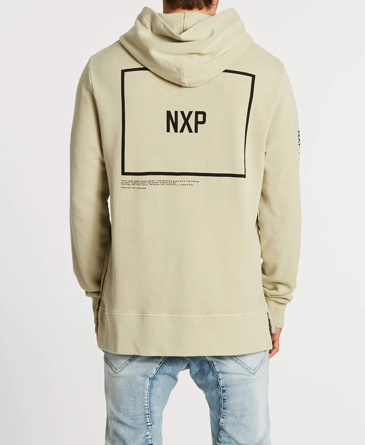 Hereditary Step Hem Hoodie Pigment Sand sold by Neverland