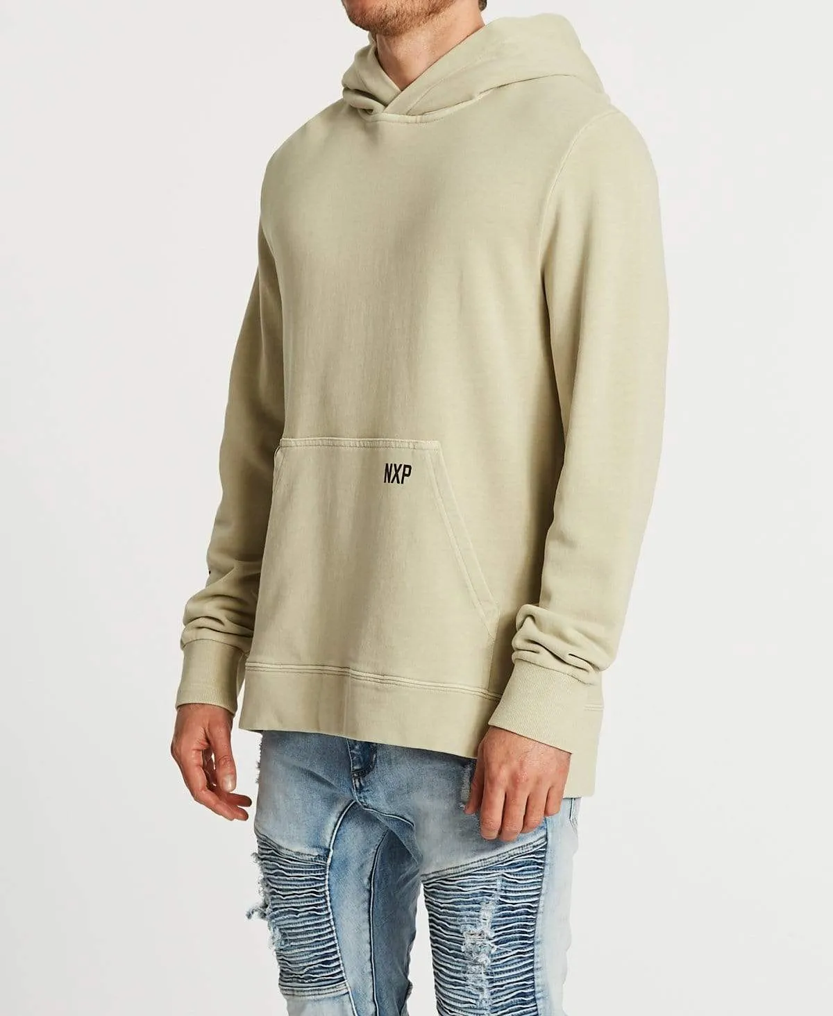 Hereditary Step Hem Hoodie Pigment Sand sold by Neverland product image thumbnail 3