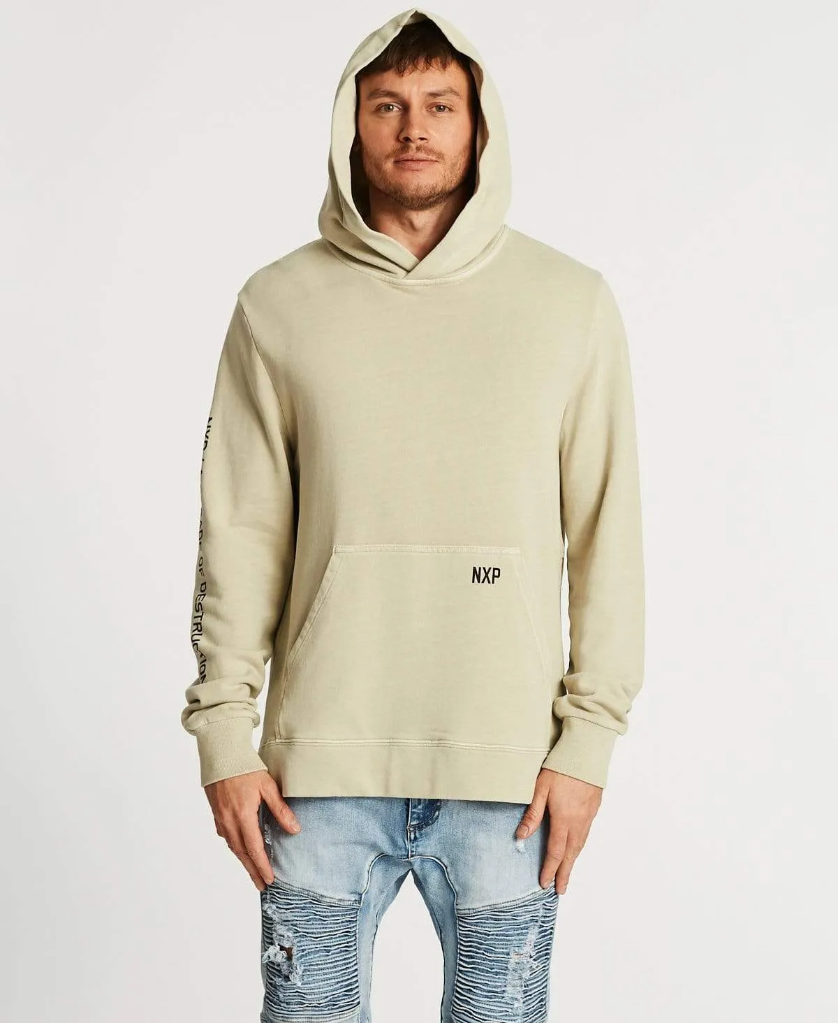 Hereditary Step Hem Hoodie Pigment Sand sold by Neverland product image thumbnail 4