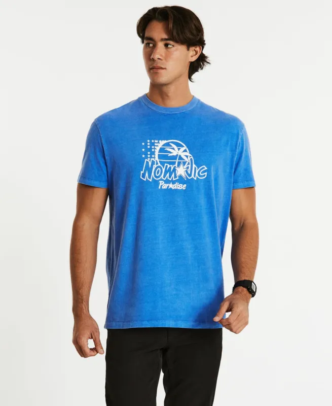 Smiles Relaxed T-Shirt Pigment Blue sold by Neverland