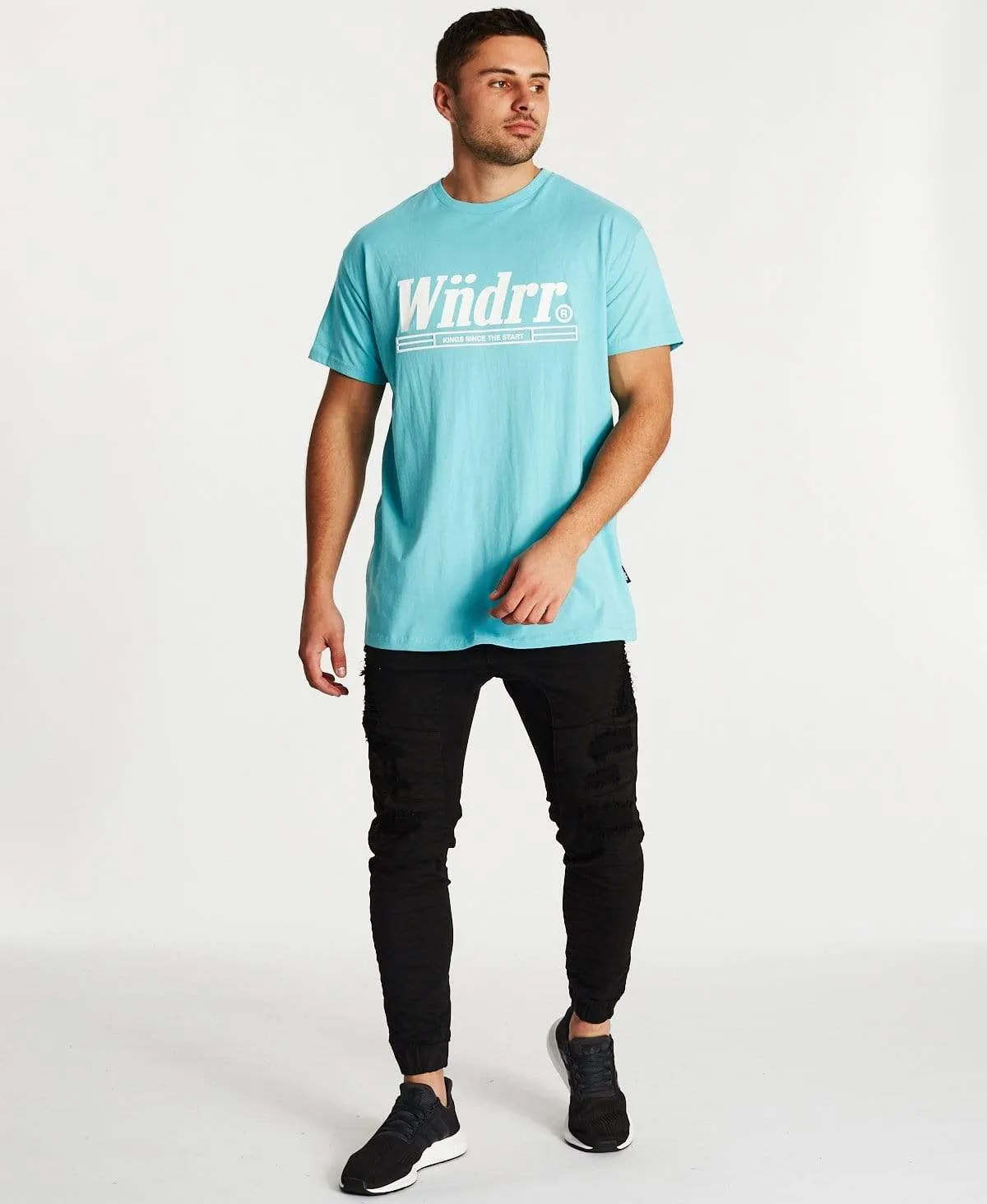 Ouutta Time Custom Fit T-Shirt Marine Blue sold by Neverland product image thumbnail 4