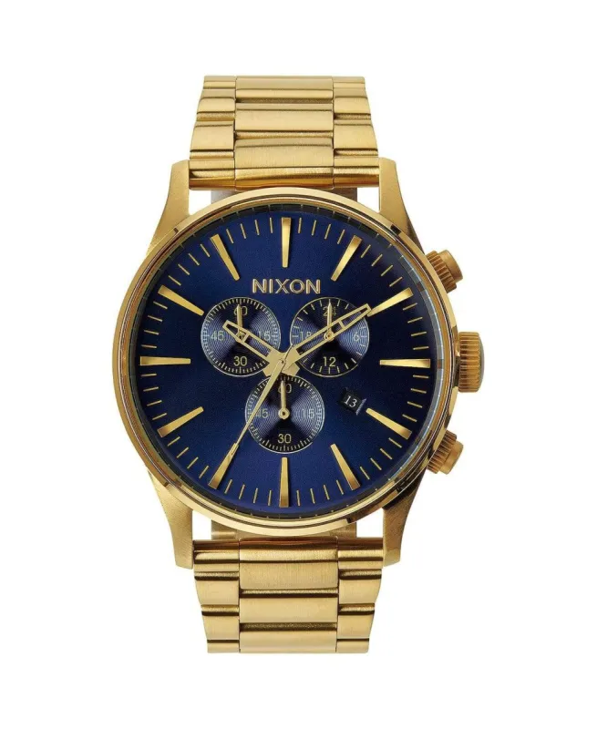 Sentry Chrono Watch Gold/Blue Sunray sold by Neverland