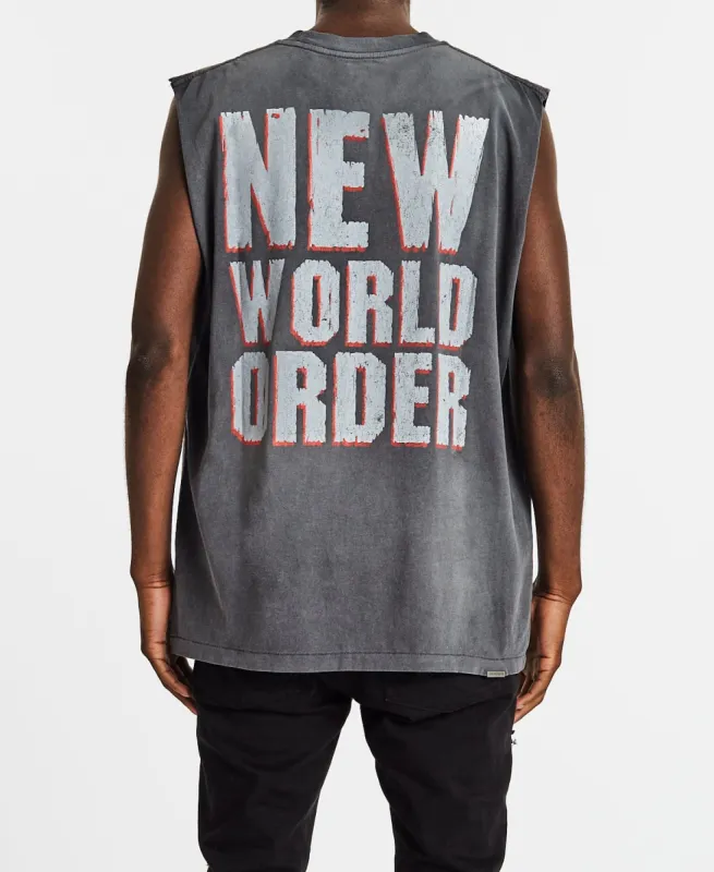 Viper Vintage Tank Smashed Black sold by Neverland