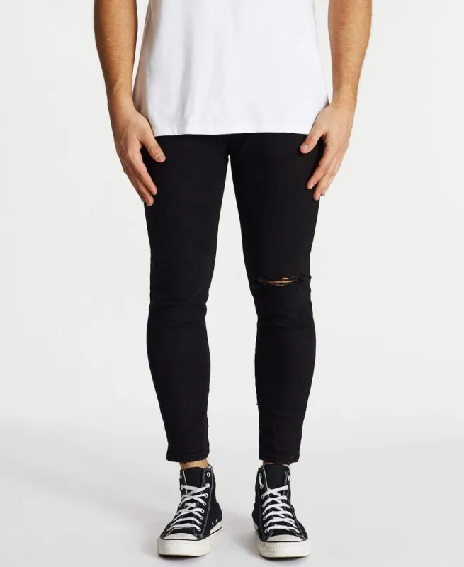 Patrol Cropped Carrot Jean Jet Black sold by Neverland