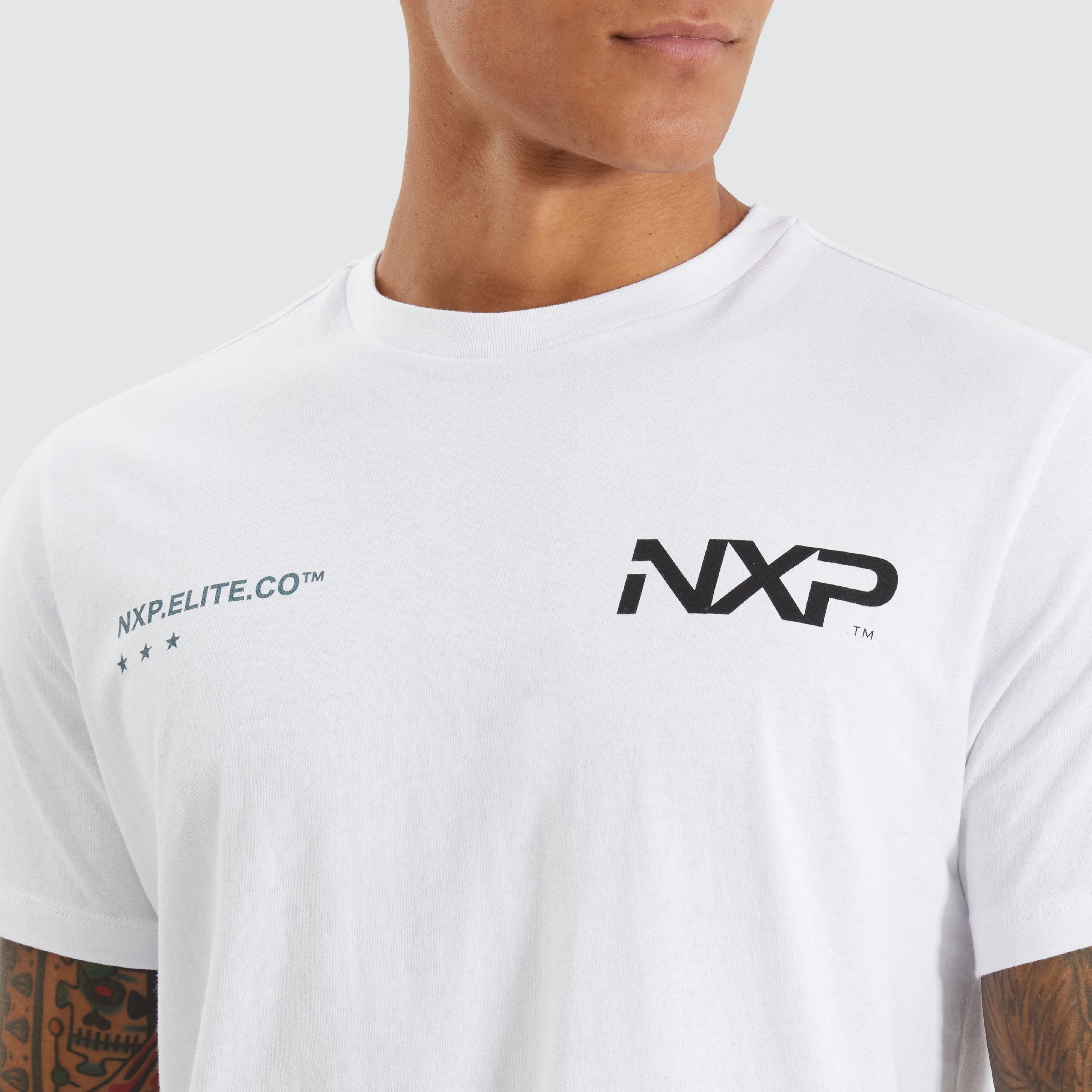 Lostford Dual Curved Tee Optical White sold by Neverland product image thumbnail 5