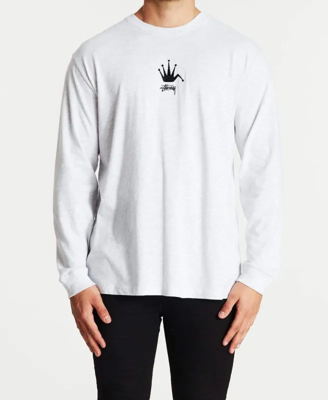 Stussy Crown Long Sleeve T-Shirt Snow Marle sold by Neverland