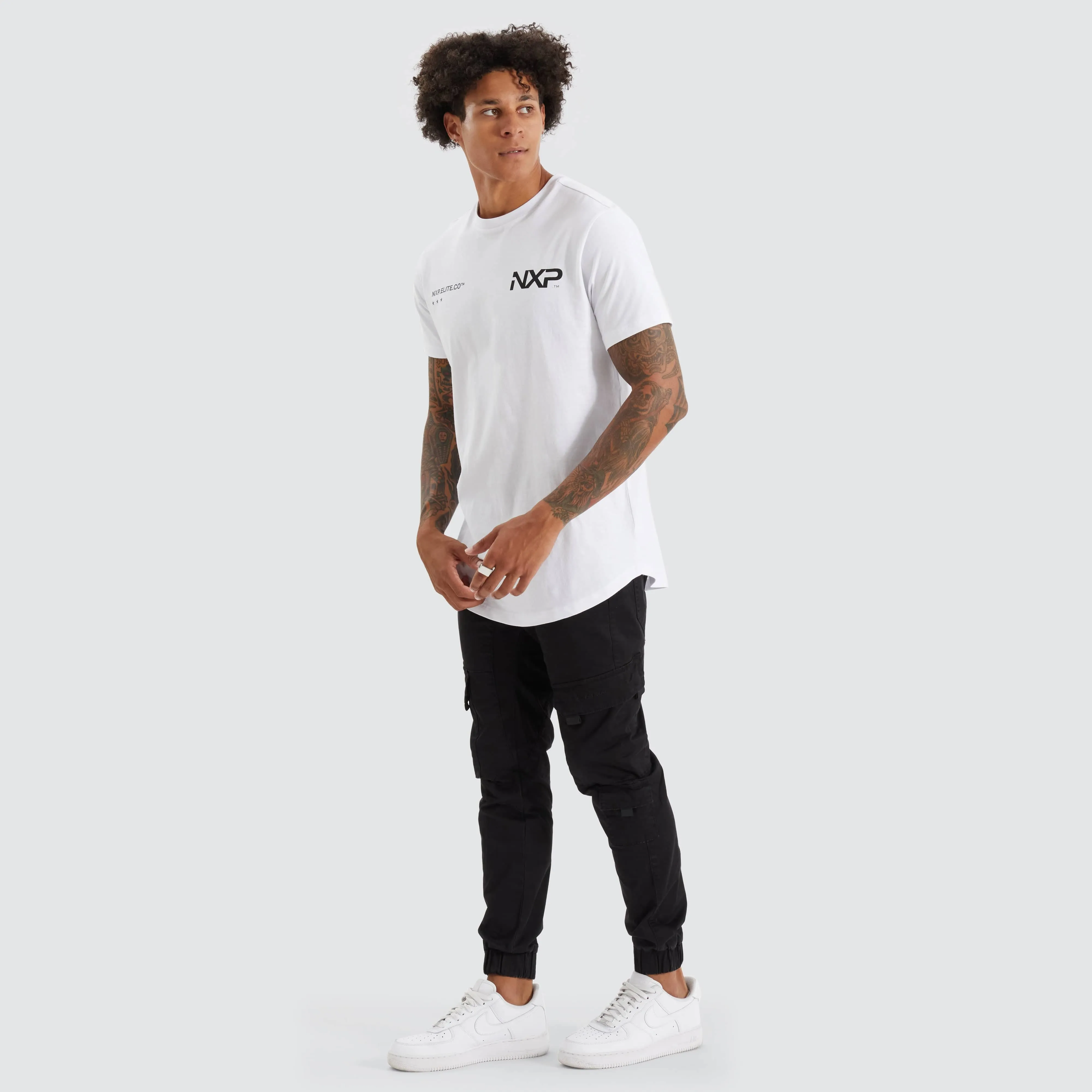 Lostford Dual Curved Tee Optical White sold by Neverland product image thumbnail 3