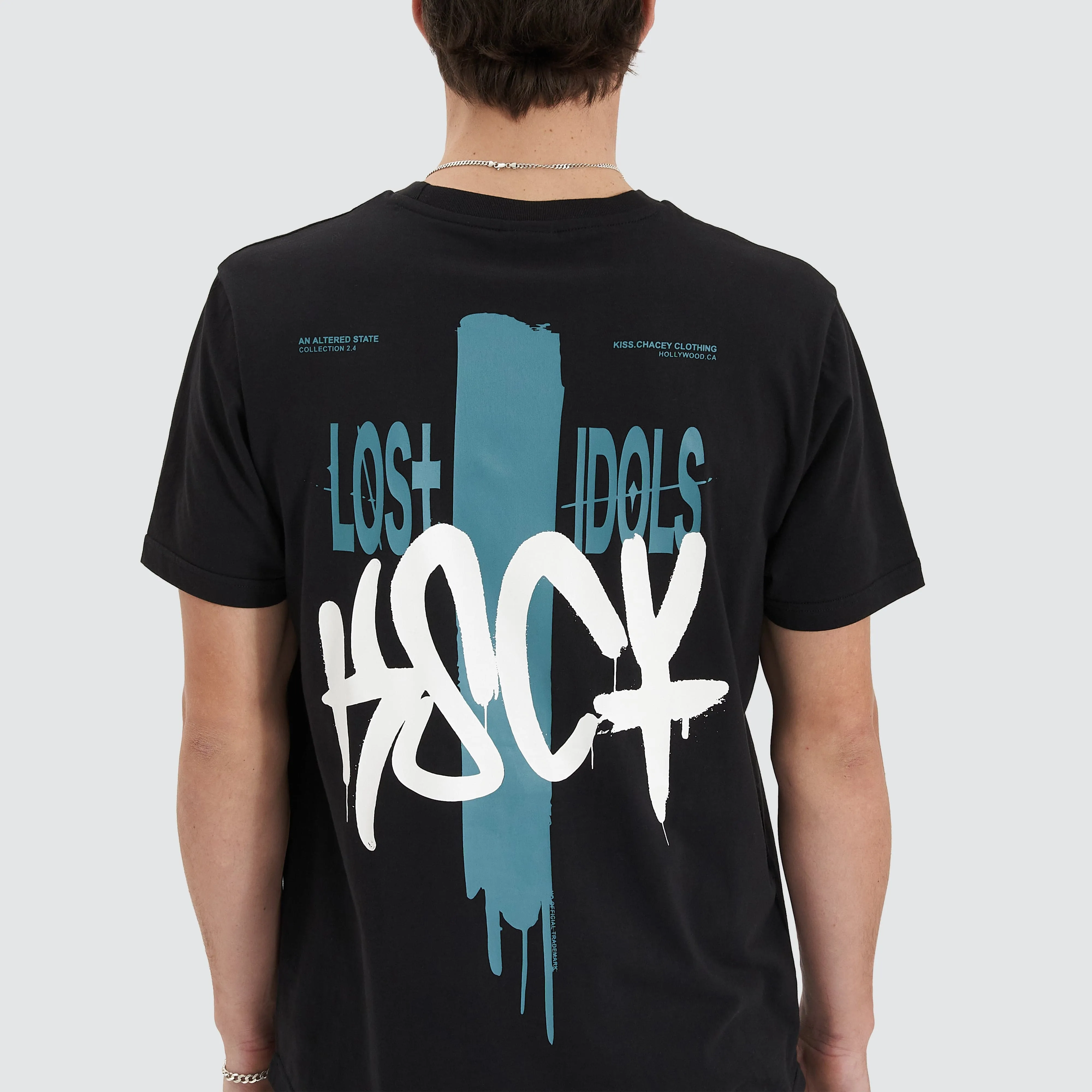 Faded Echo Dual Curved Tee Jet Black sold by Neverland product image thumbnail 3