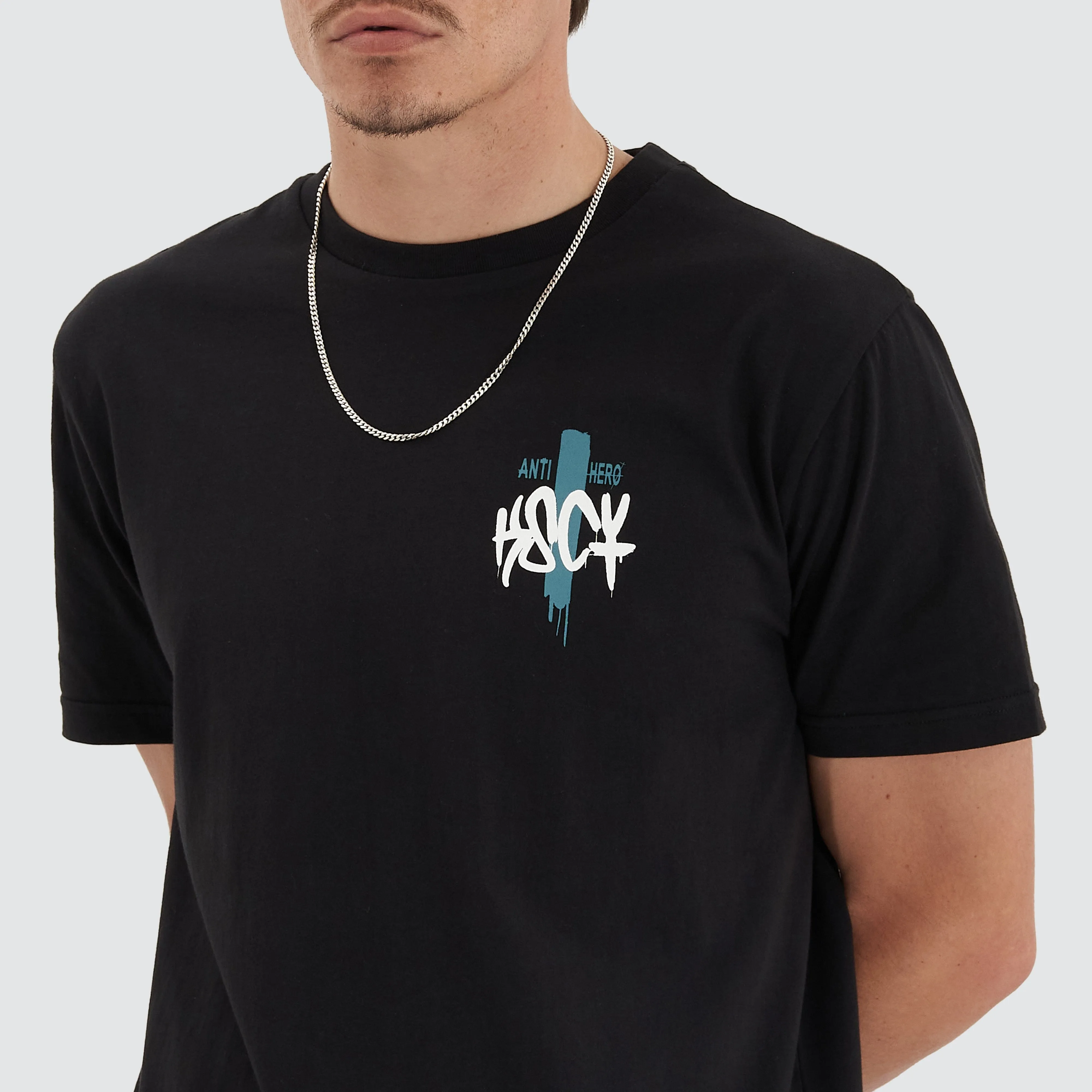Faded Echo Dual Curved Tee Jet Black sold by Neverland product image thumbnail 5