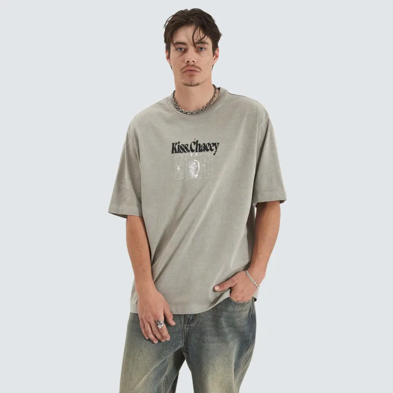 Framed Game Heavy Oversized Tee Pigment Elephant Grey sold by Neverland