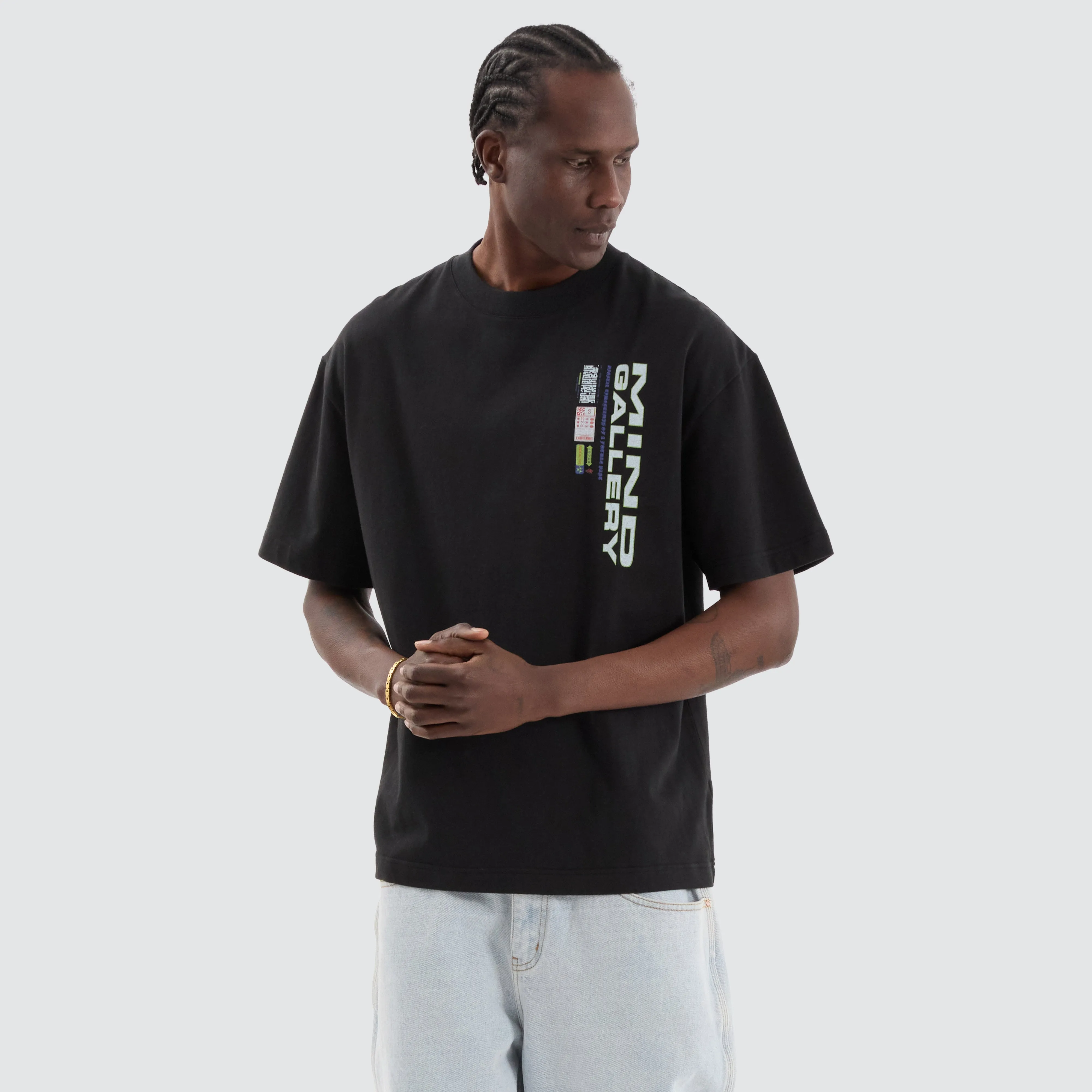 Sticker Street Tee Anthracite Black sold by Neverland product image thumbnail 2