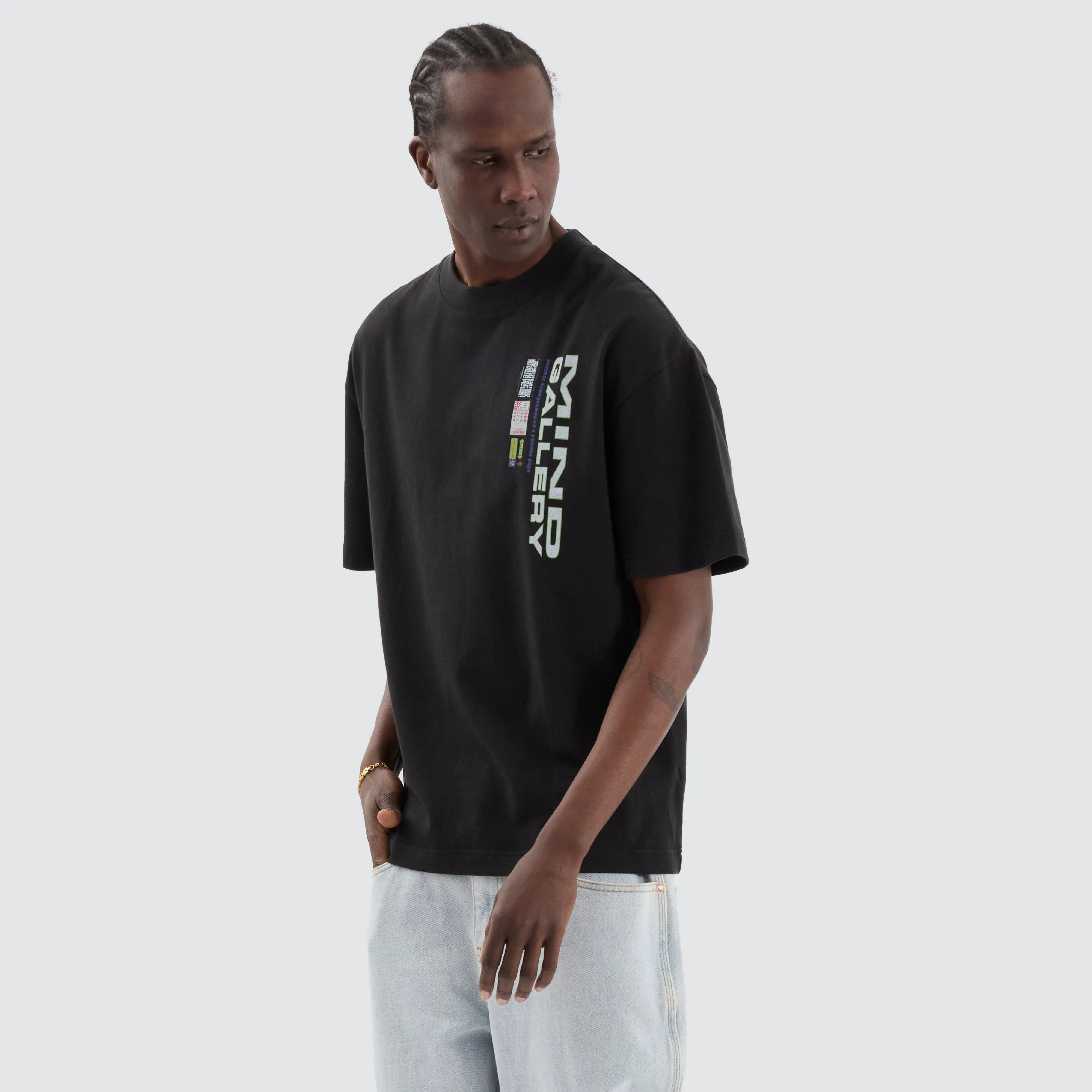 Sticker Street Tee Anthracite Black sold by Neverland product image thumbnail 5