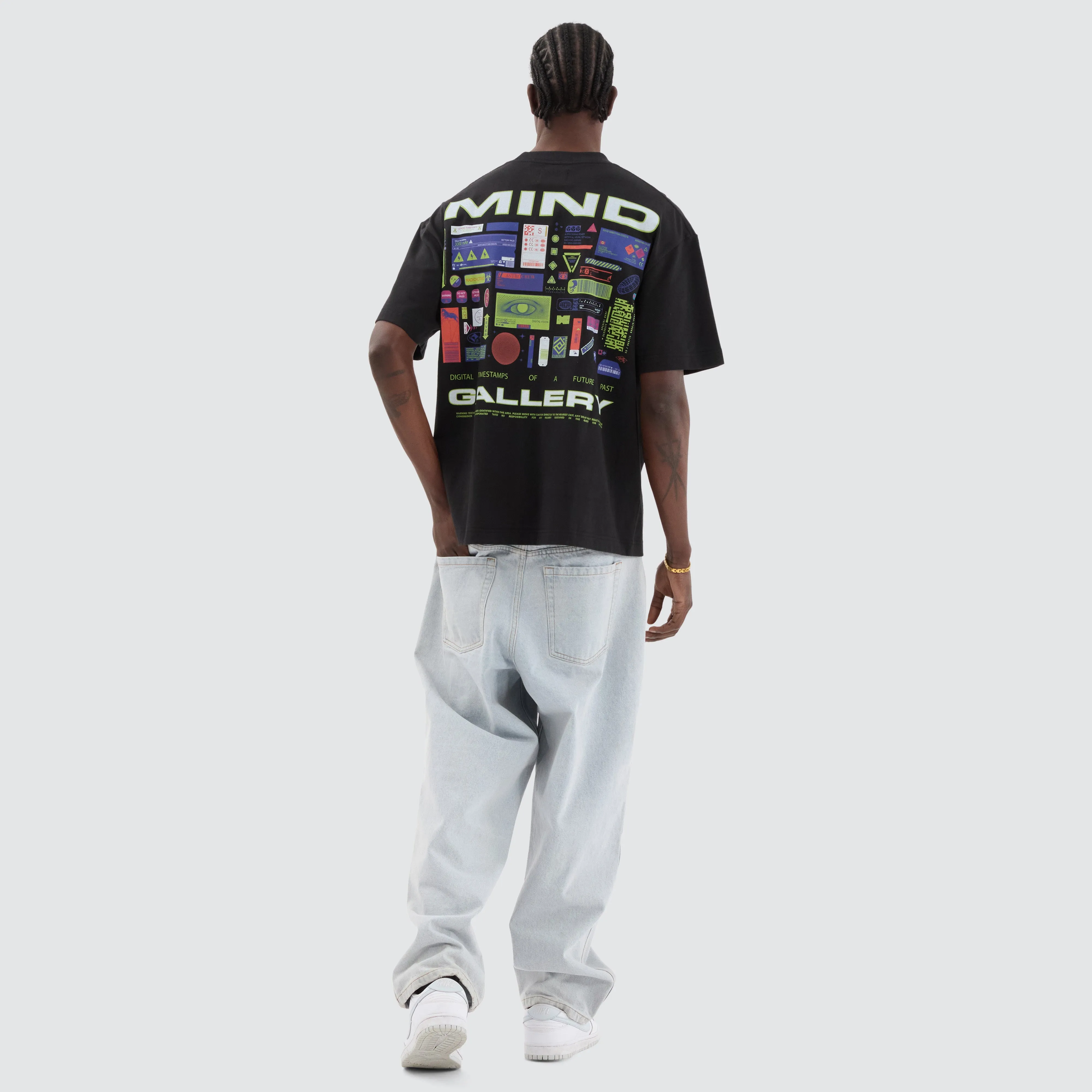 Sticker Street Tee Anthracite Black sold by Neverland product image thumbnail 4