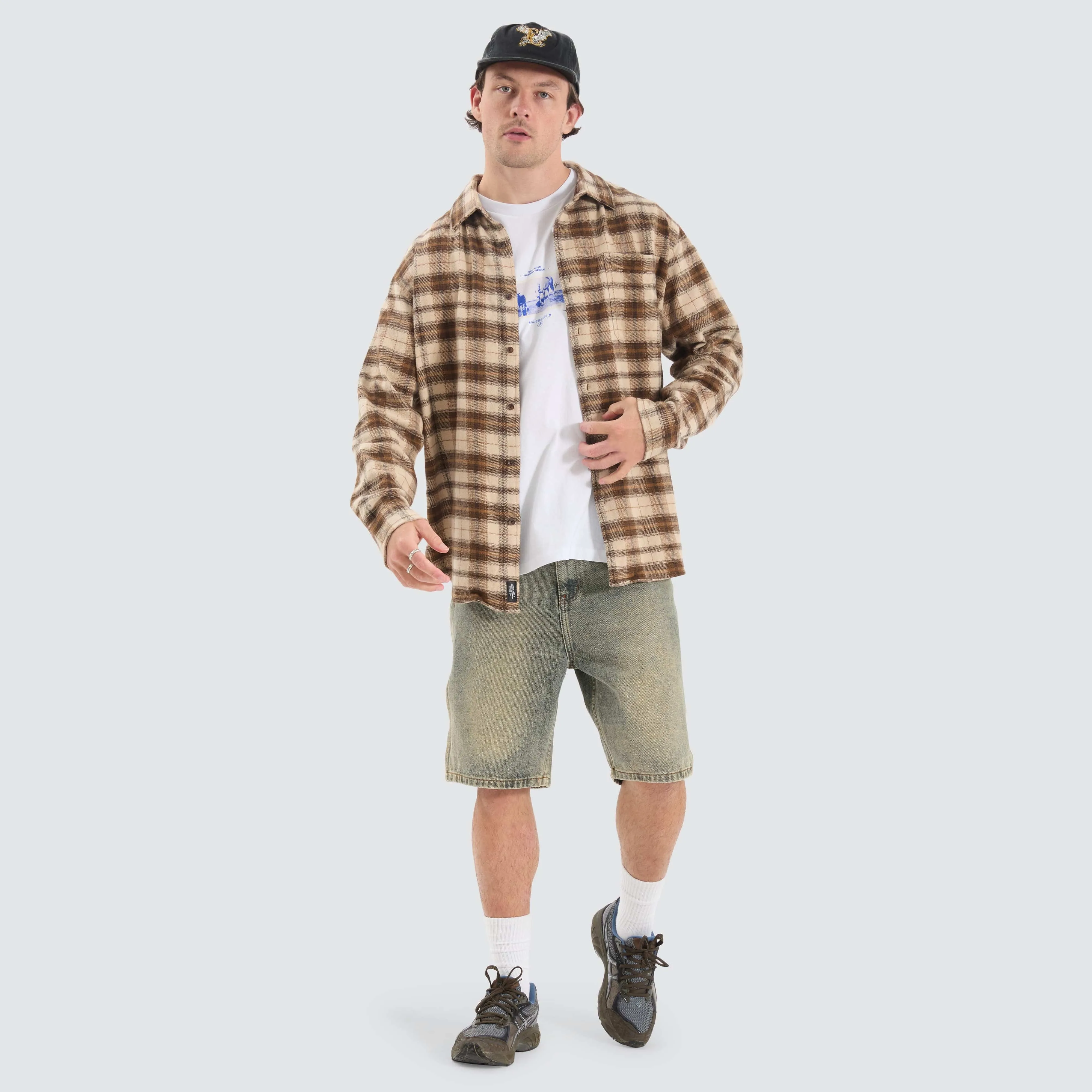 Barrio Flannel Shirt Wren sold by Neverland product image thumbnail 4