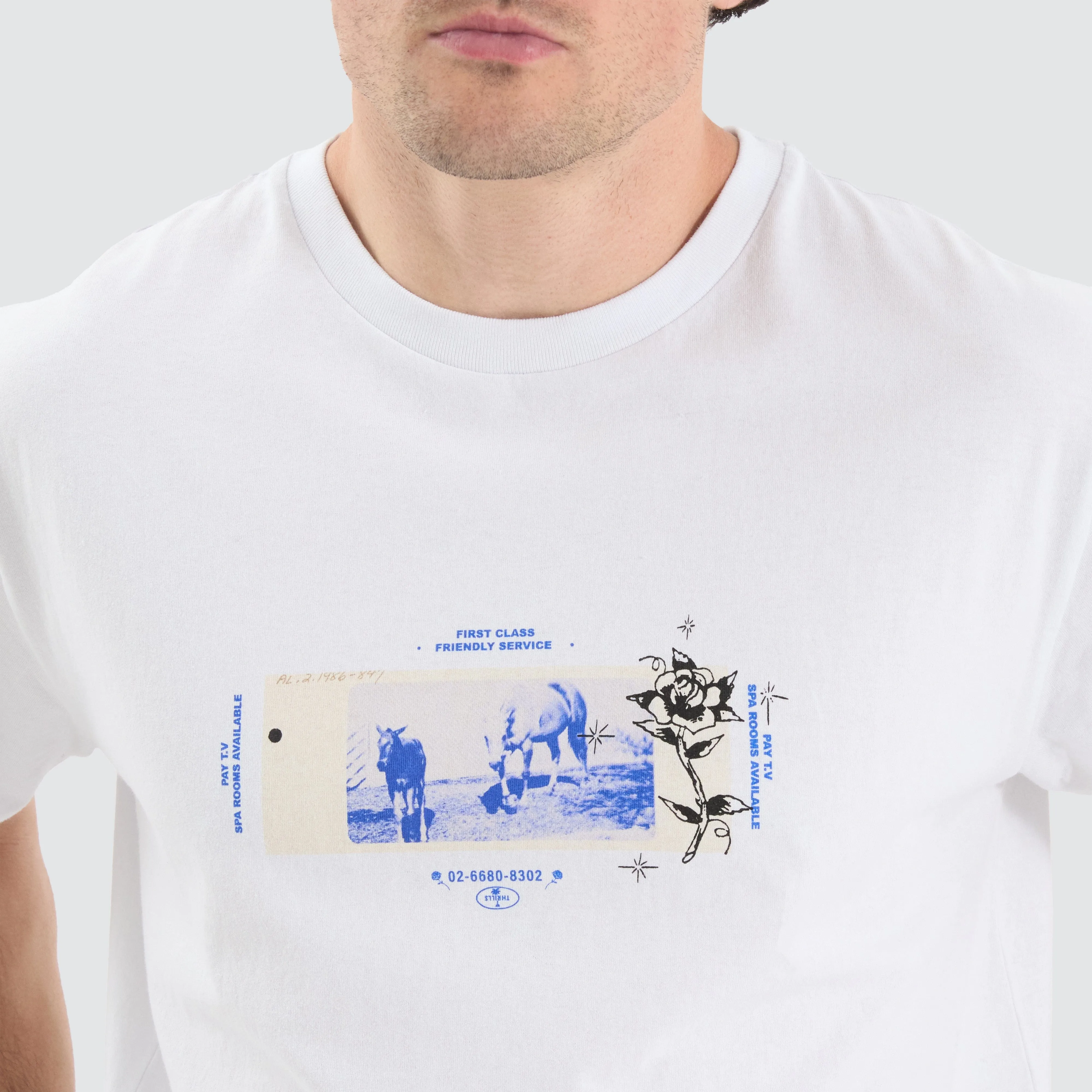 Friendly Service Tee White sold by Neverland product image thumbnail 2