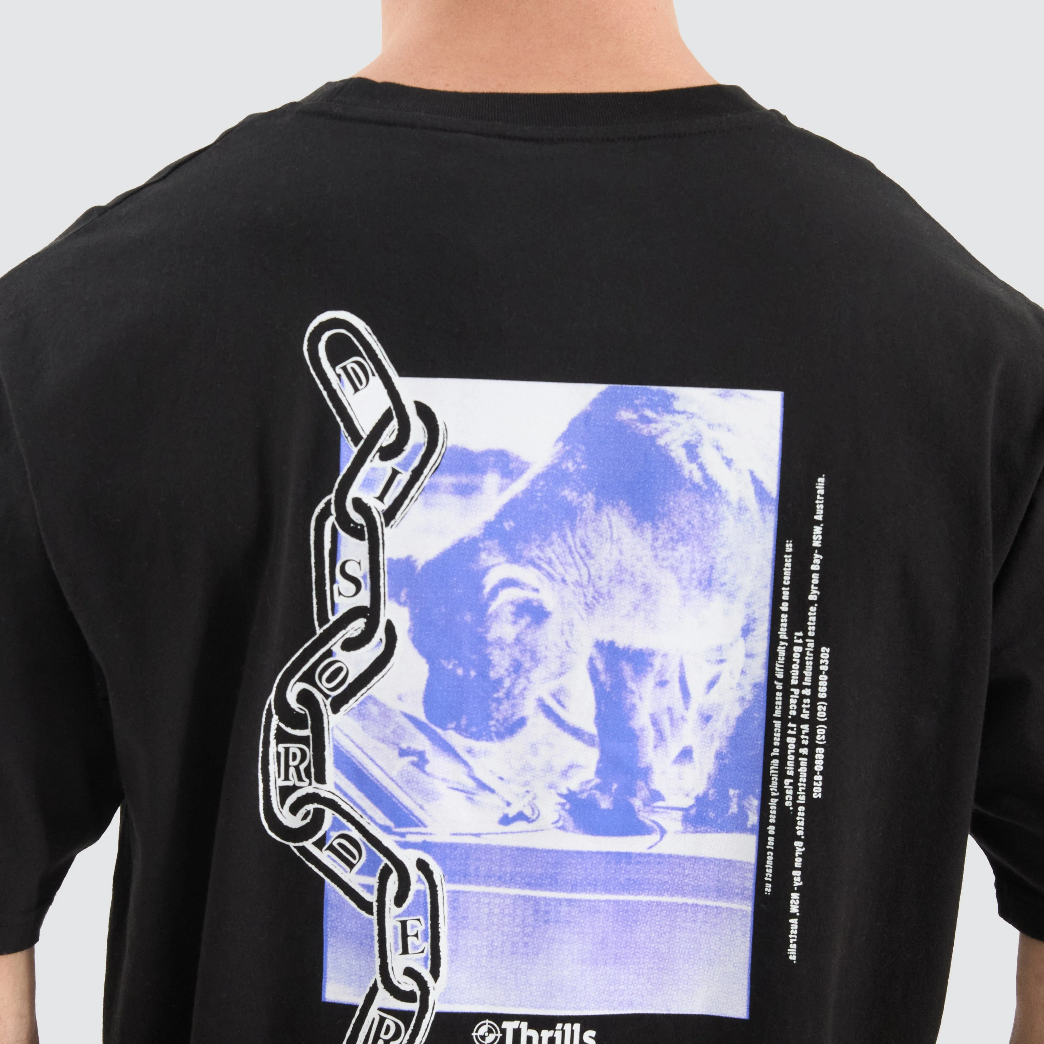 Chain Of Disorder Oversize Tee Black sold by Neverland product image thumbnail 4
