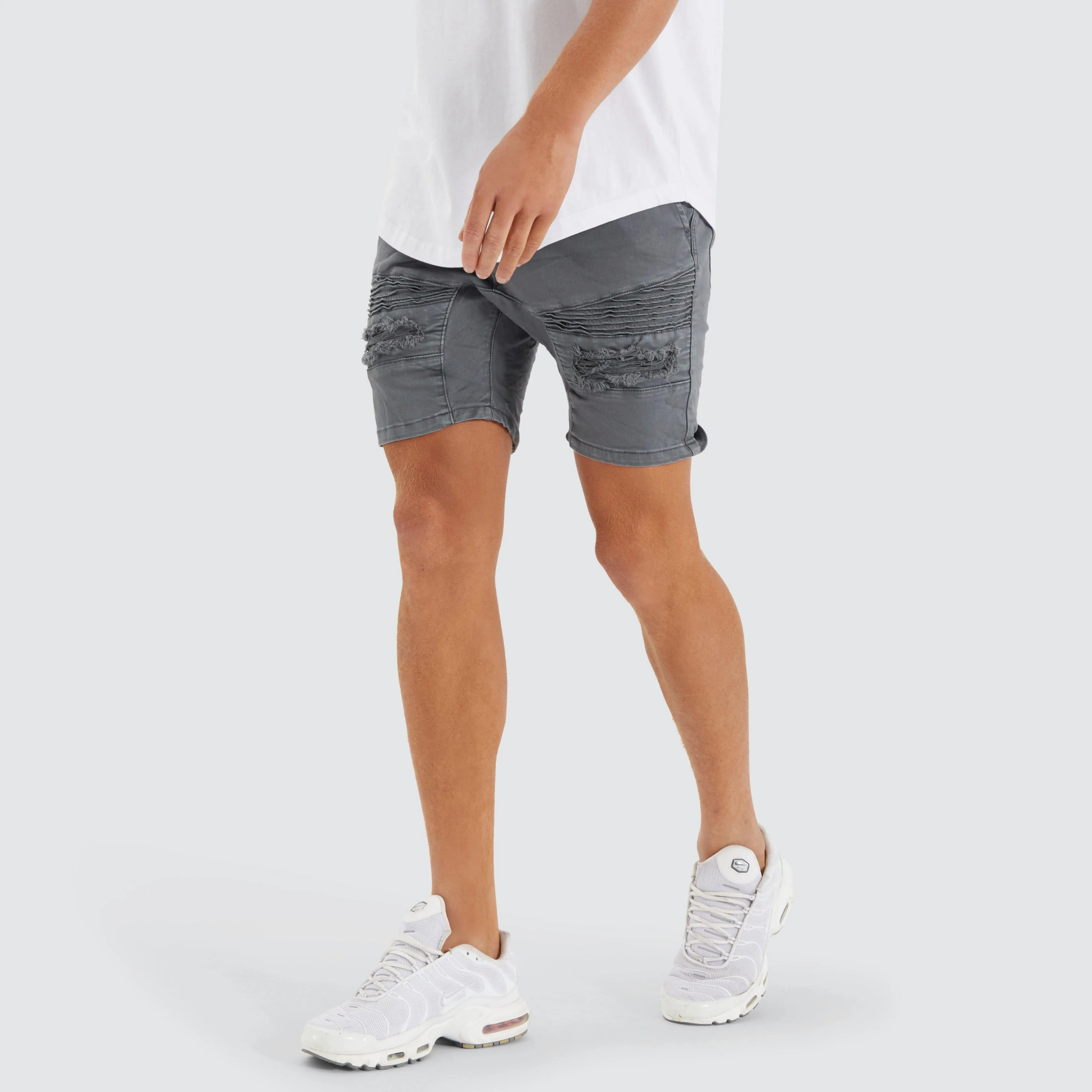 Viper Denim Short Iron Gate sold by Neverland