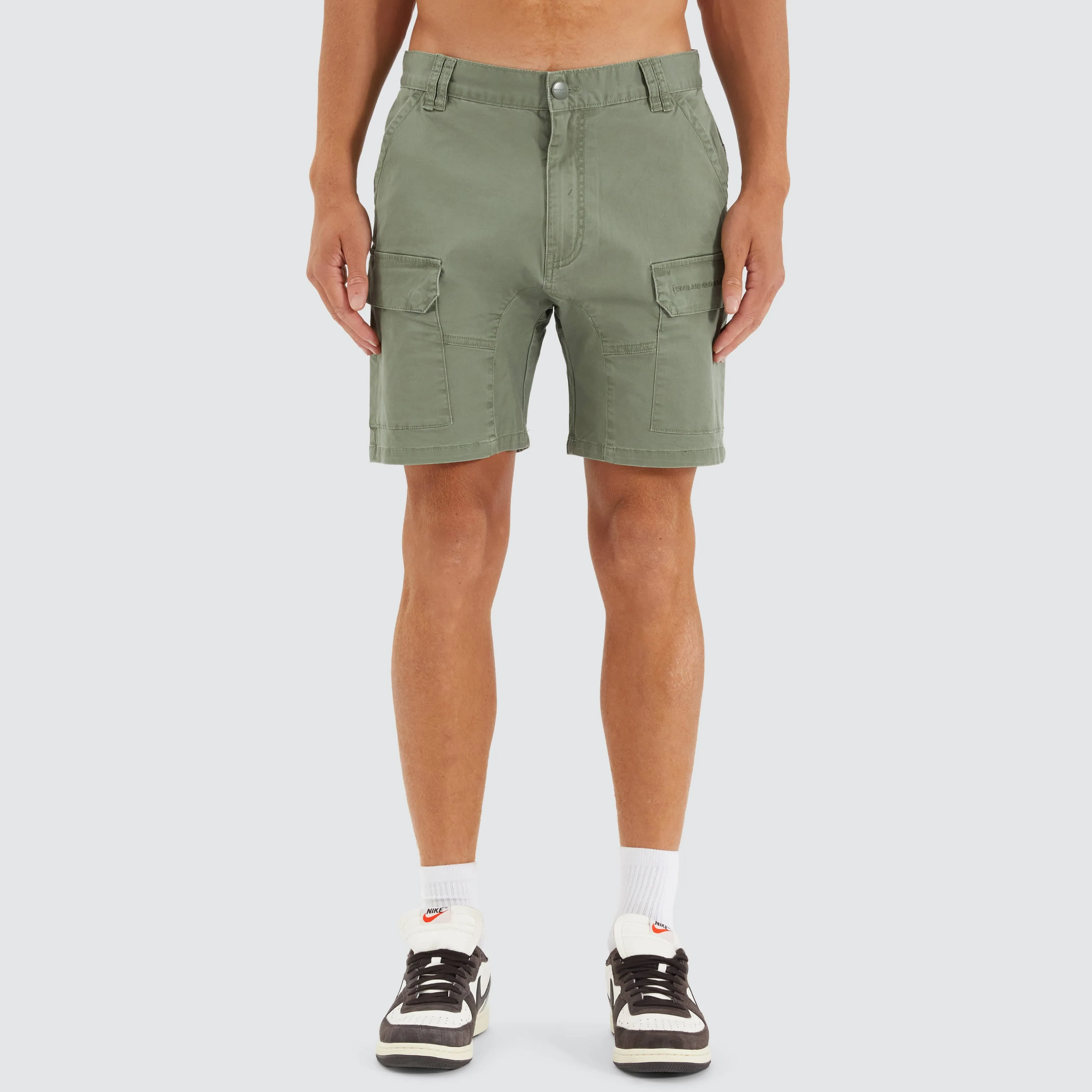 F100 Fine Twill Short Khaki sold by Neverland