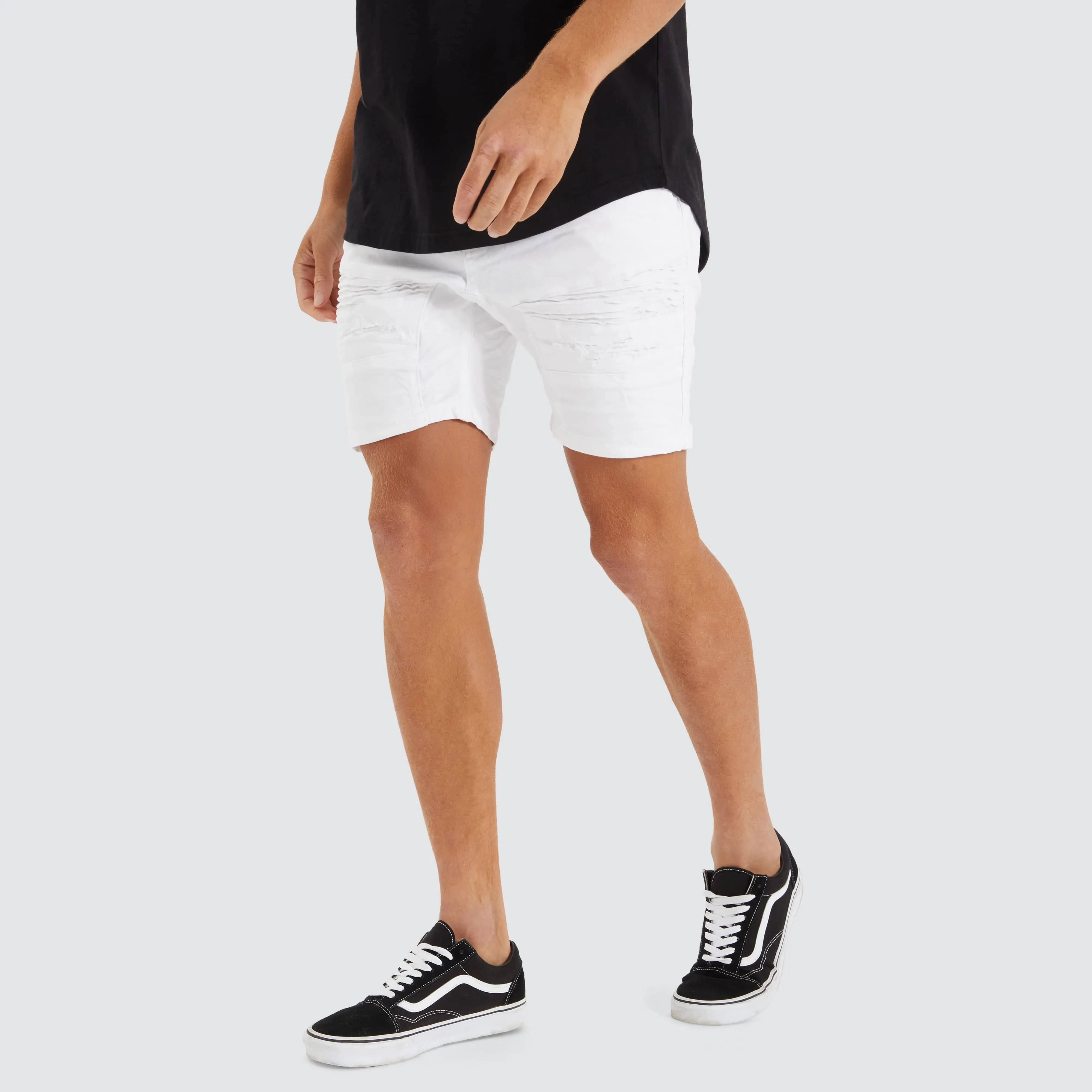 Viper Denim Short White sold by Neverland product image thumbnail 4
