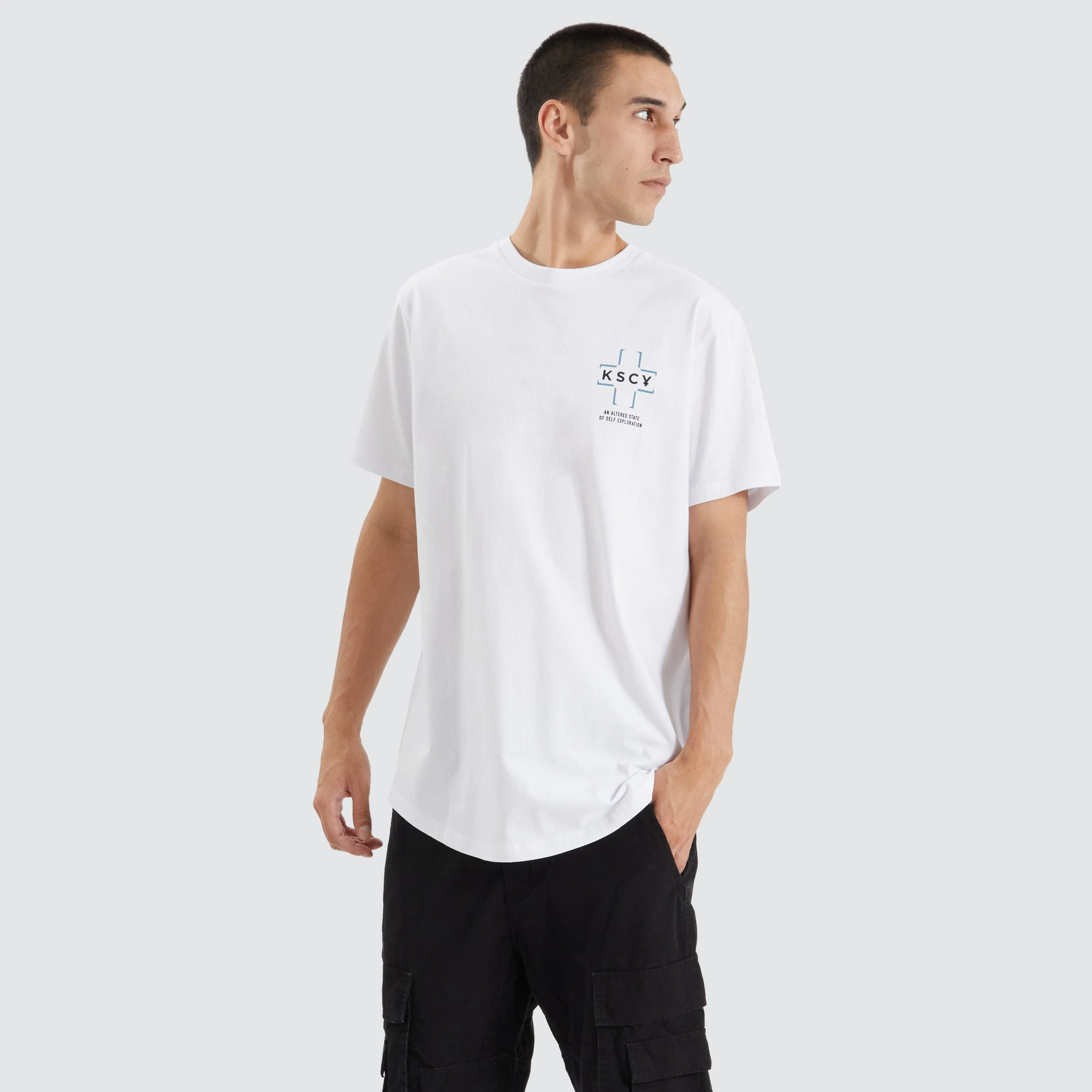 Gandy Dual Curved Tee Optical White sold by Neverland product image thumbnail 2