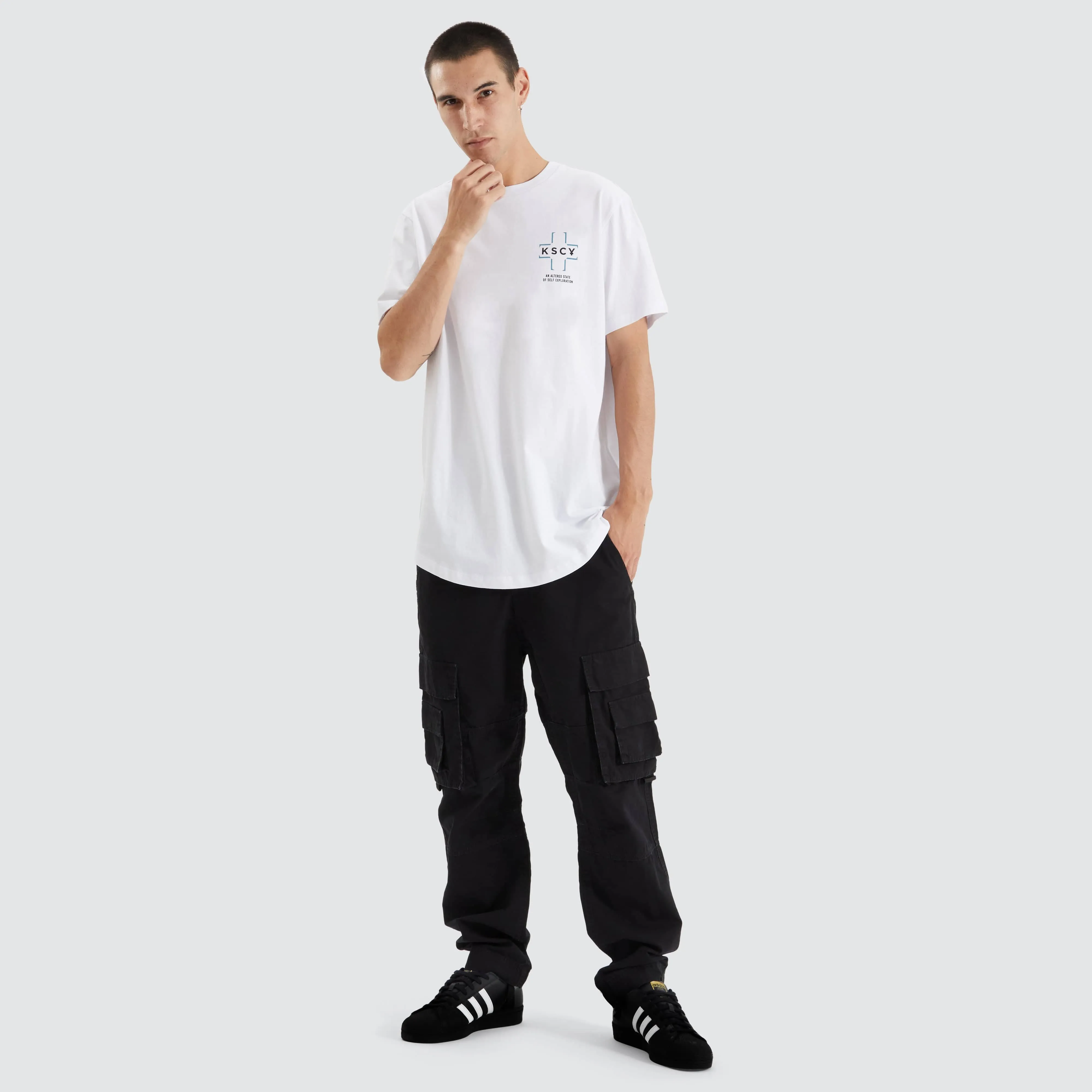 Gandy Dual Curved Tee Optical White sold by Neverland product image thumbnail 3