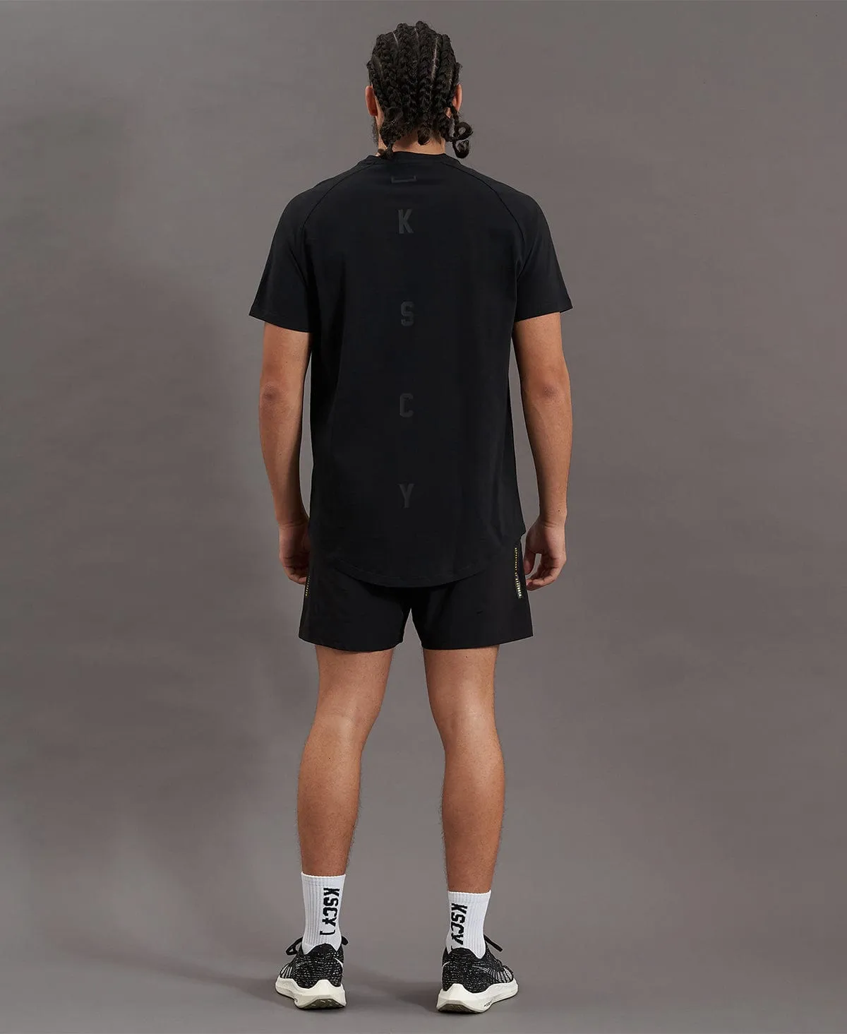 Process Raglan Curved Hem T-Shirt Jet Black sold by Neverland product image thumbnail 5