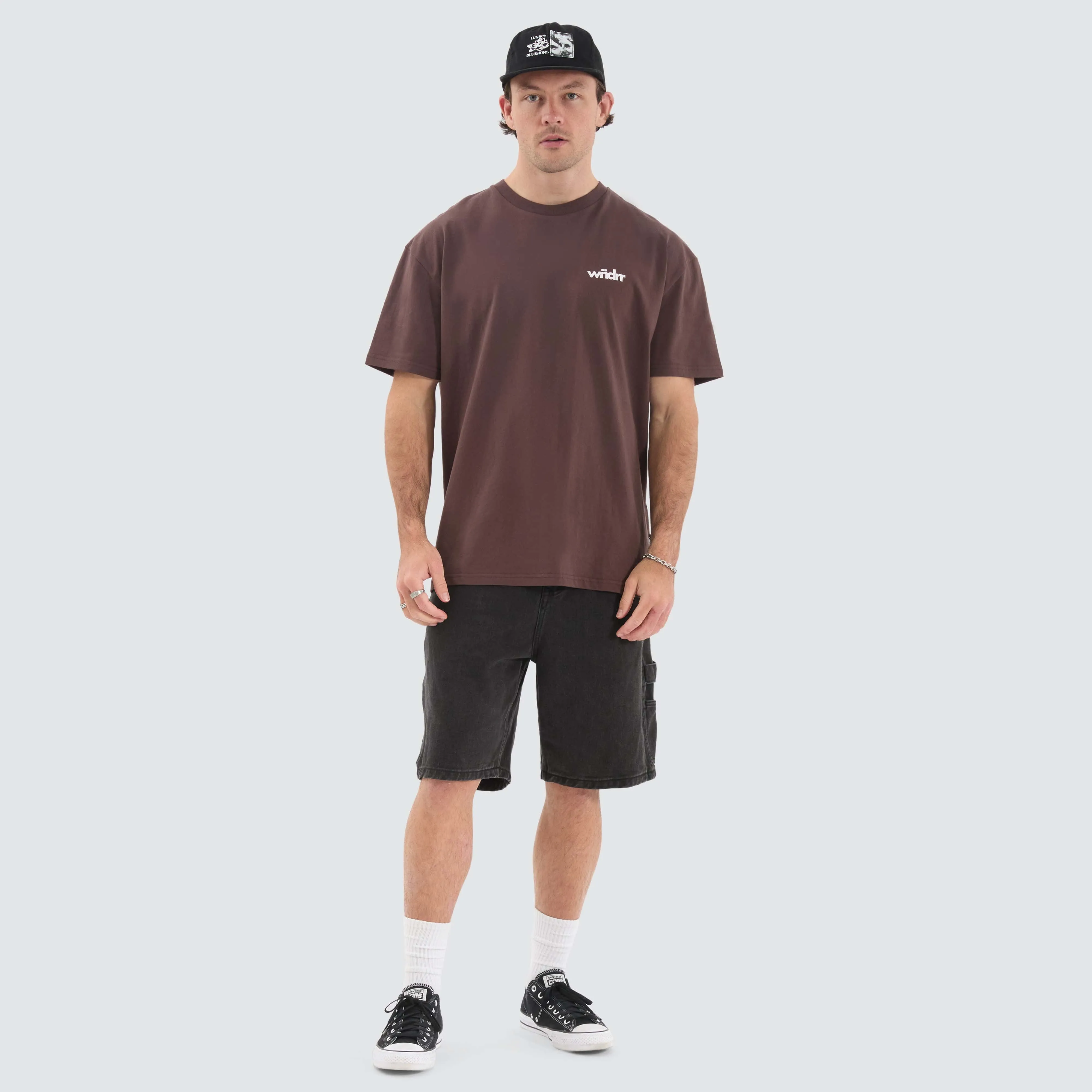 Frontline Box Fit Tee Brown sold by Neverland product image thumbnail 4