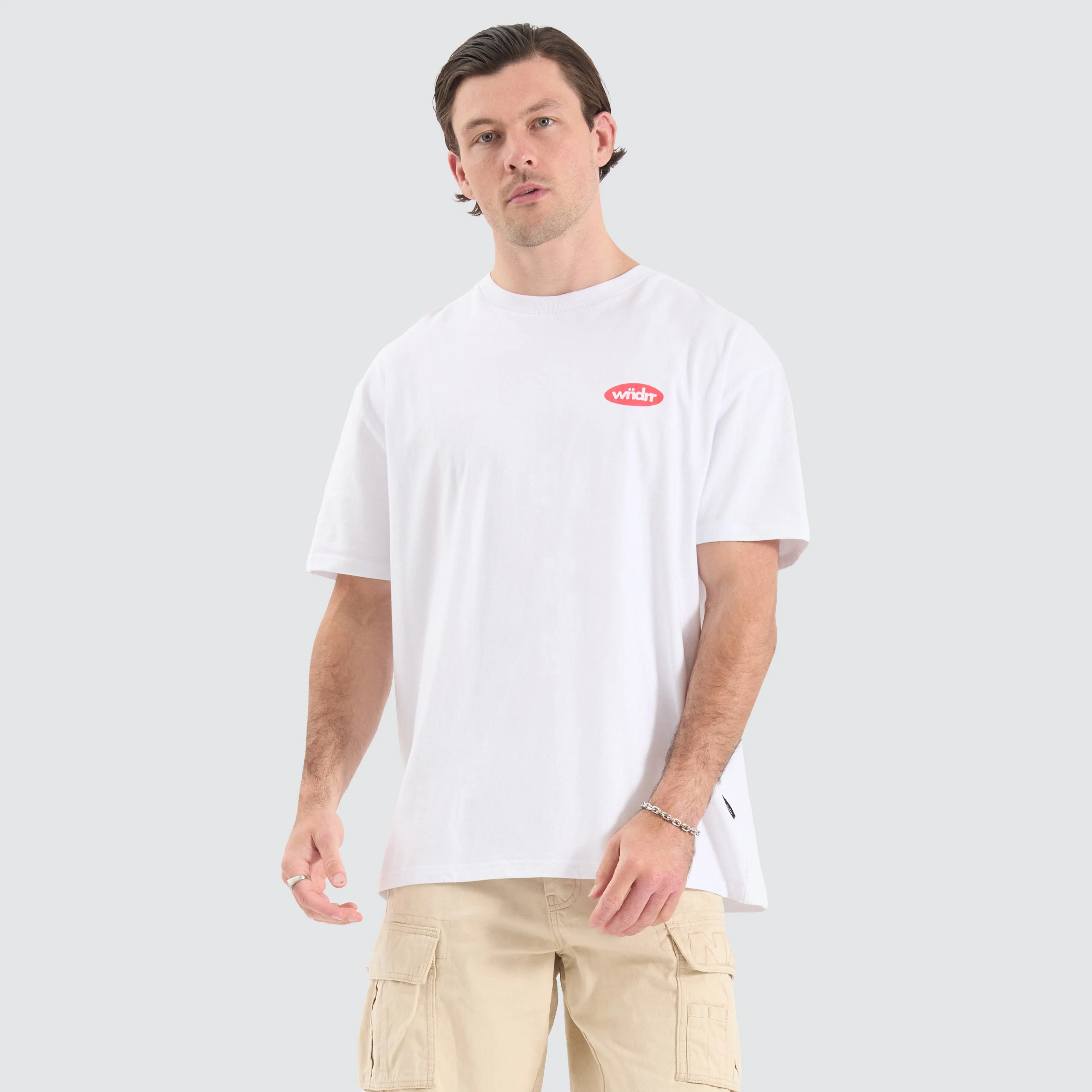 Flammable Box Fit Tee White sold by Neverland product image thumbnail 2