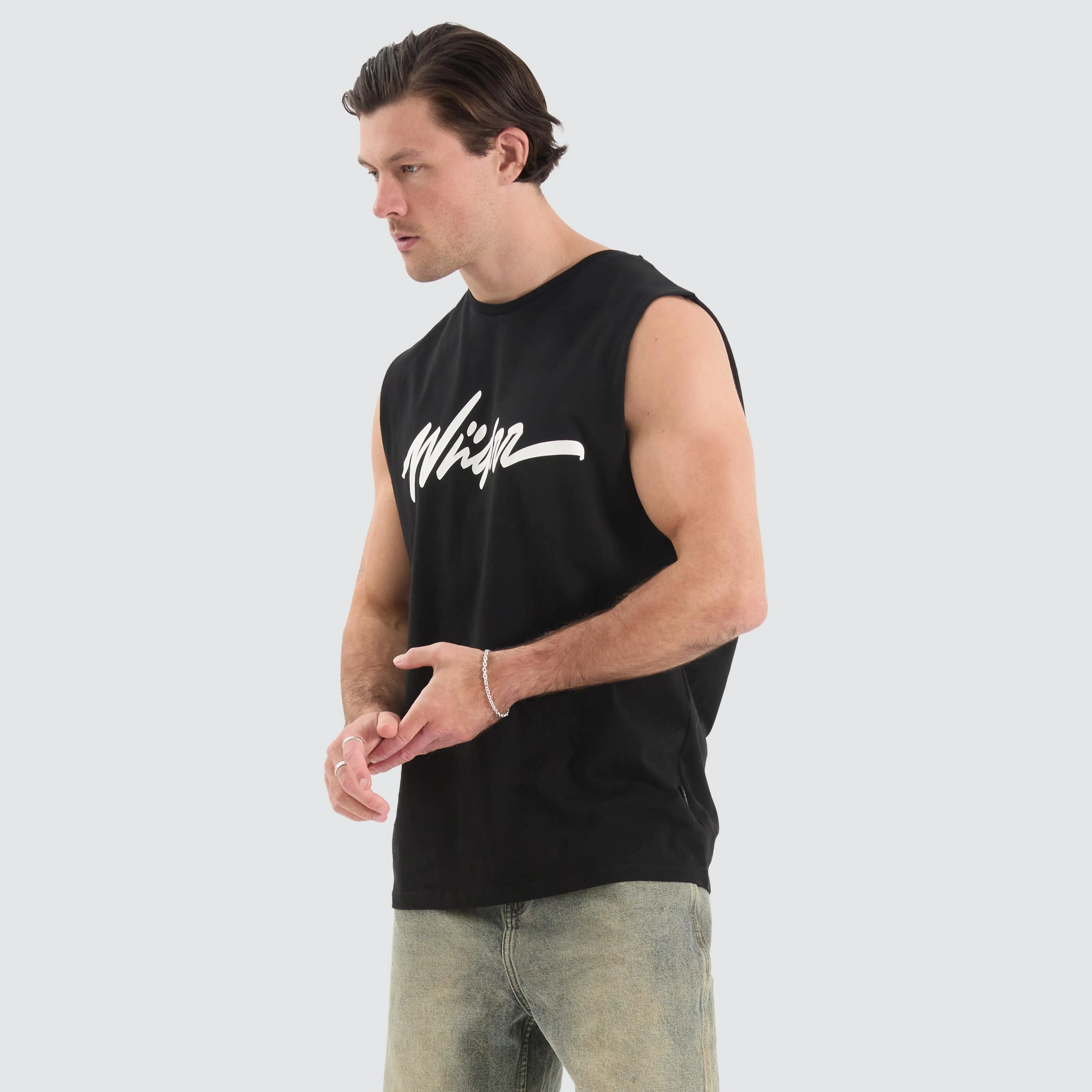 Apollo Muscle Top Black sold by Neverland product image thumbnail 3