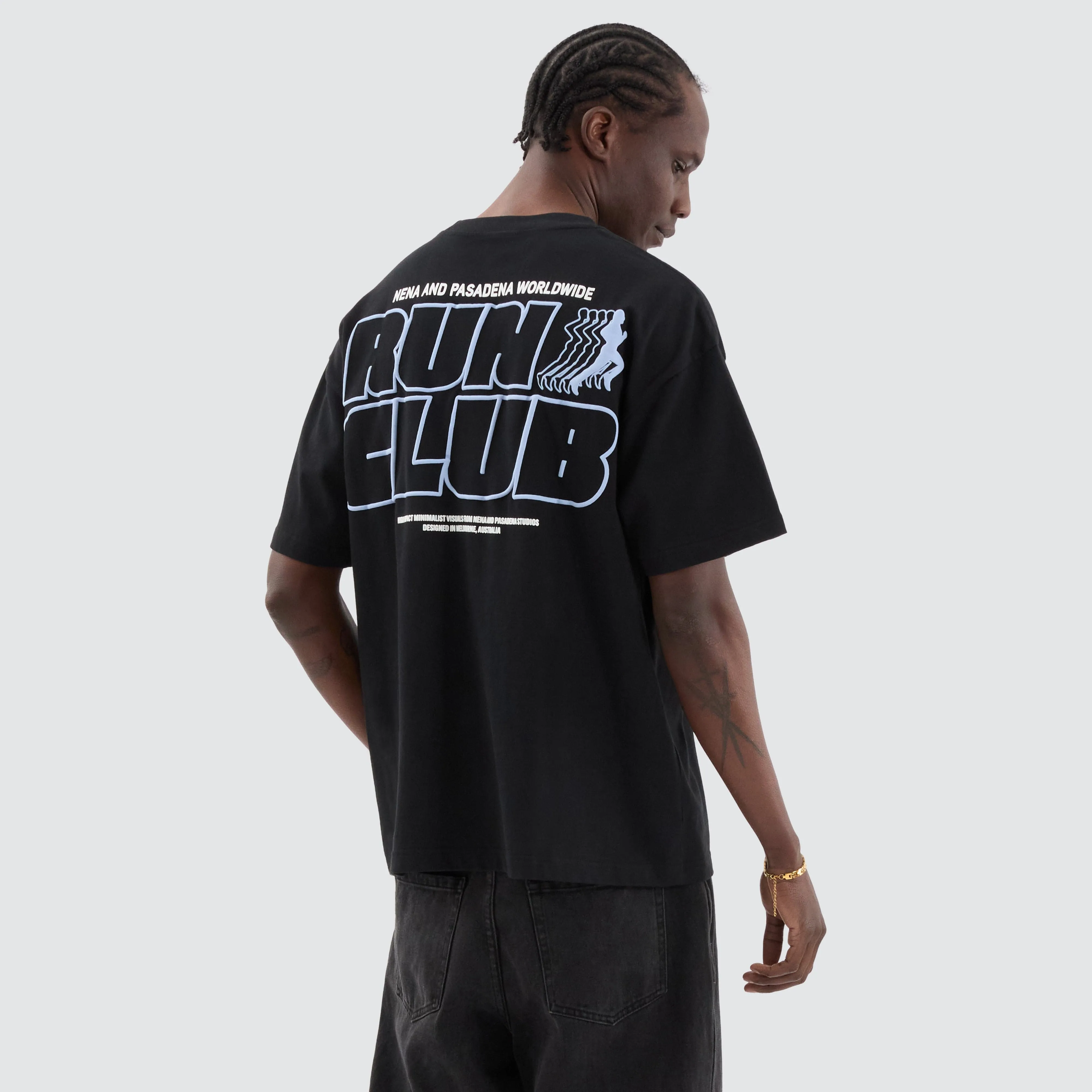 Run Club Raptor Tee Anthracite Black sold by Neverland