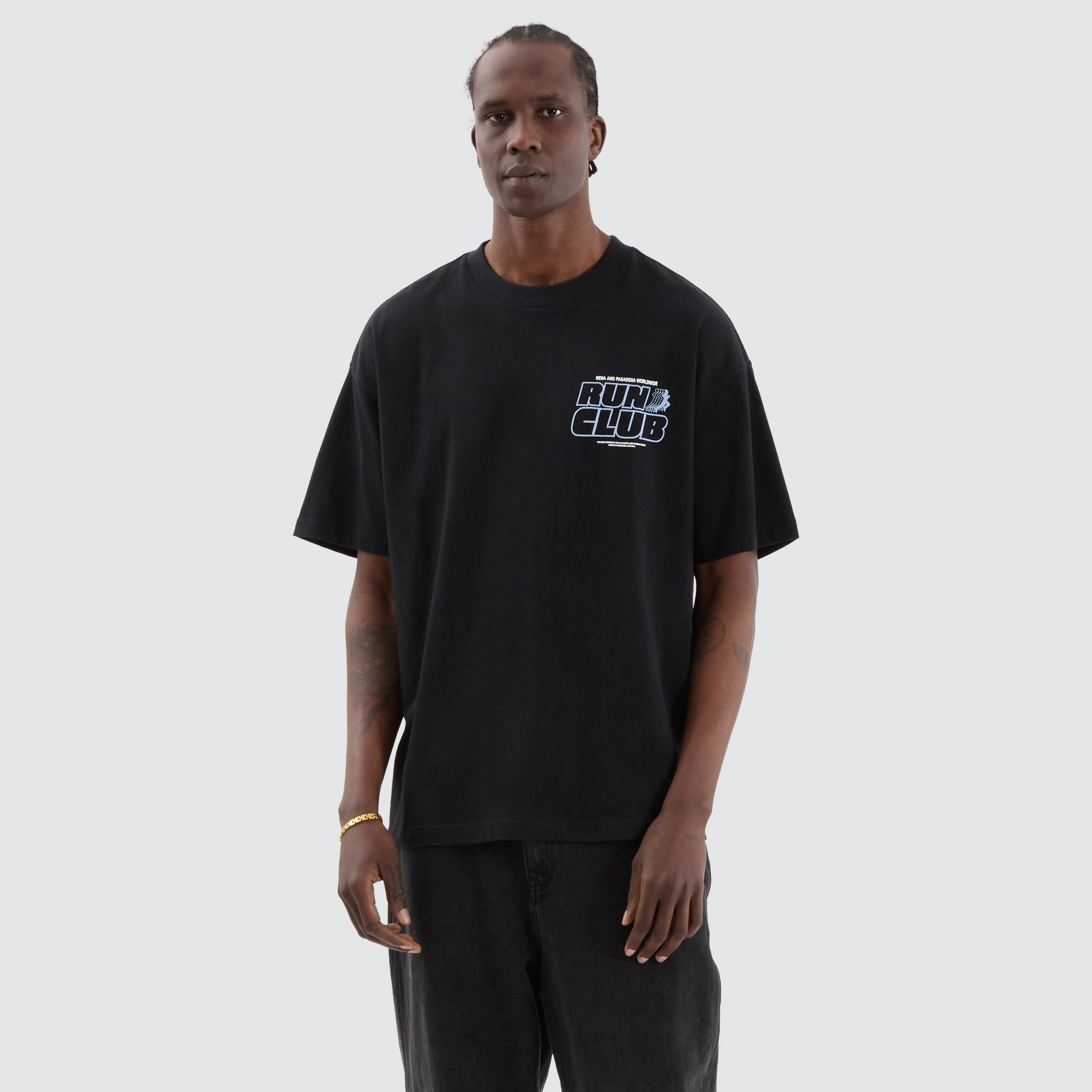 Run Club Raptor Tee Anthracite Black sold by Neverland product image thumbnail 2