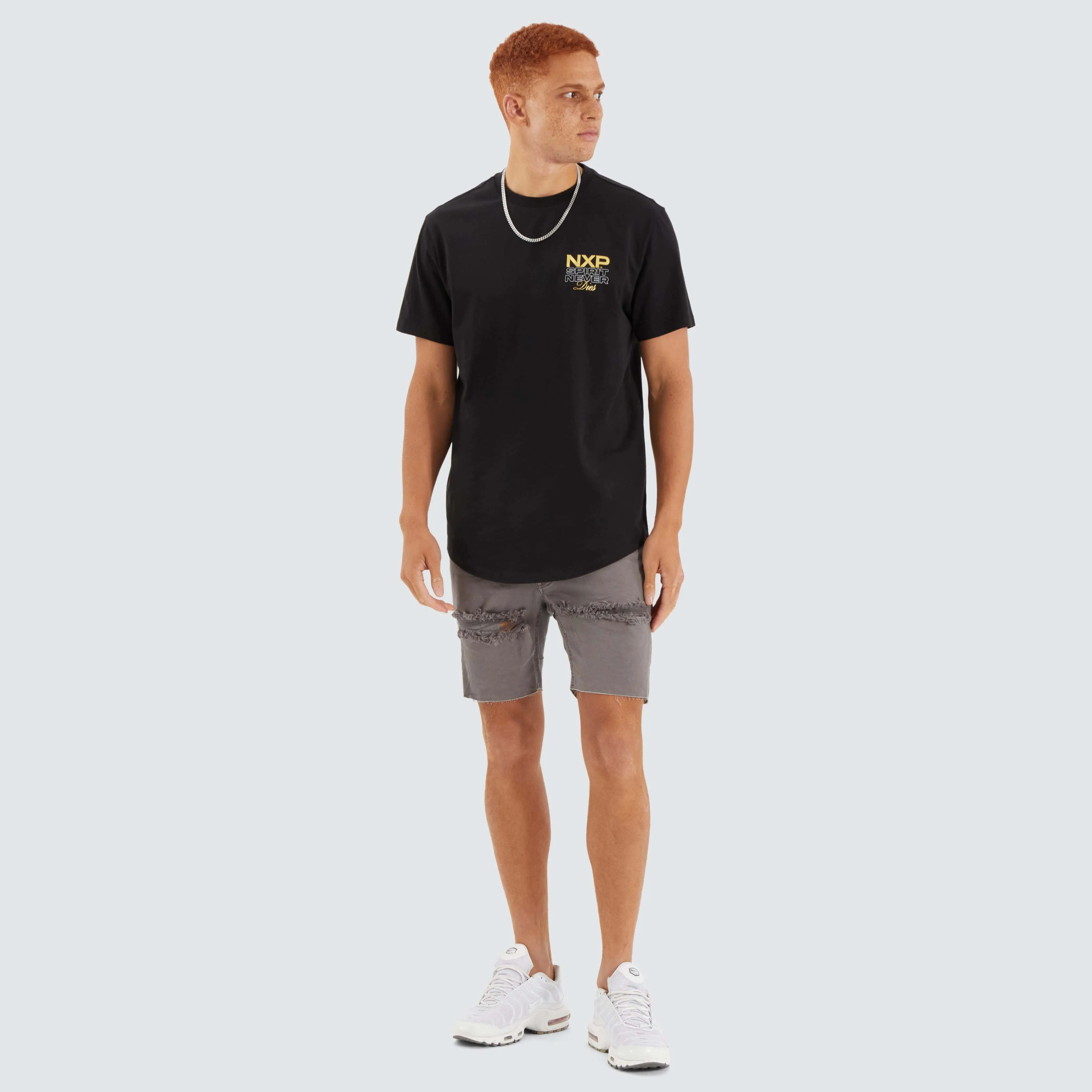 Simulation Dual Curved Tee Jet Black sold by Neverland product image thumbnail 4