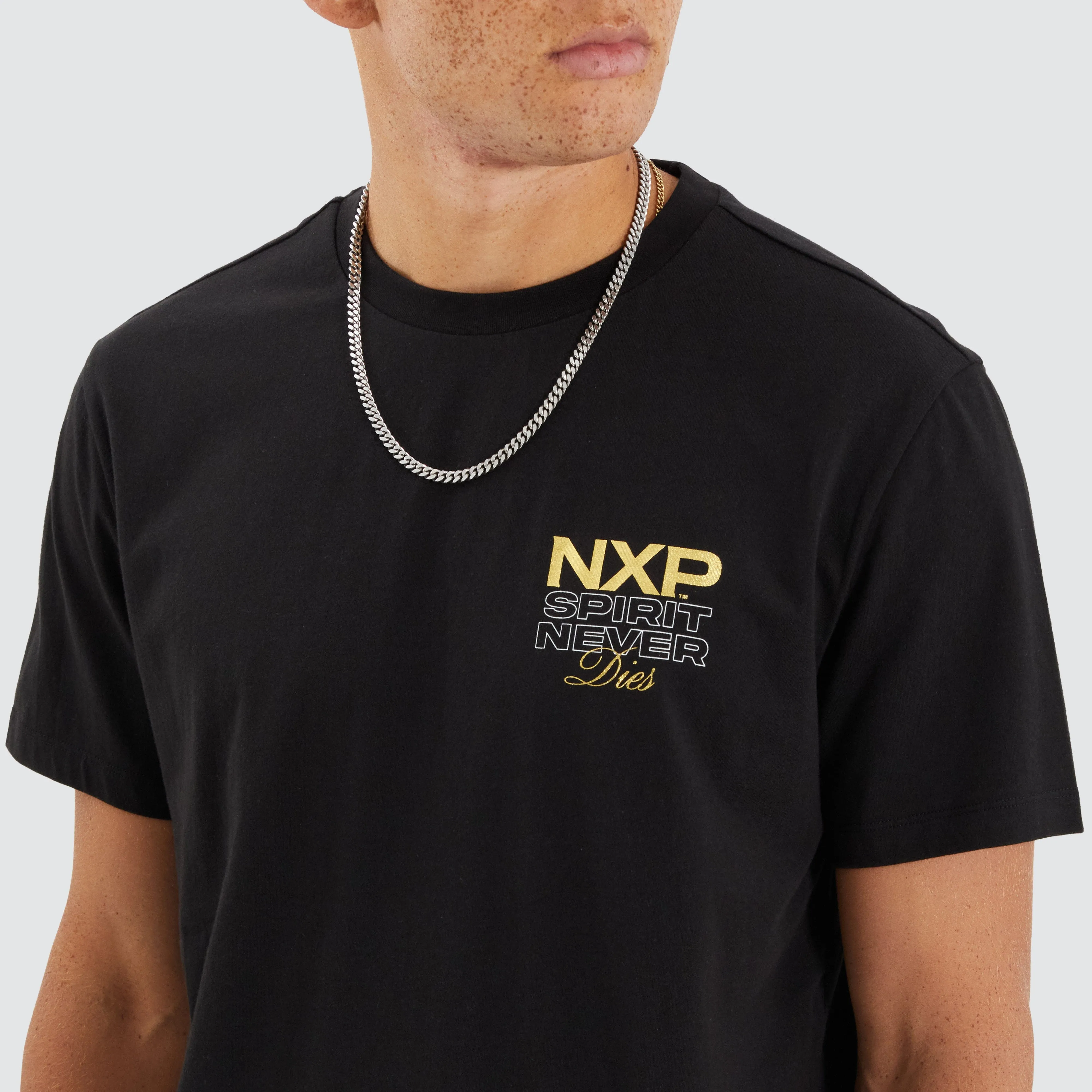 Simulation Dual Curved Tee Jet Black sold by Neverland product image thumbnail 3