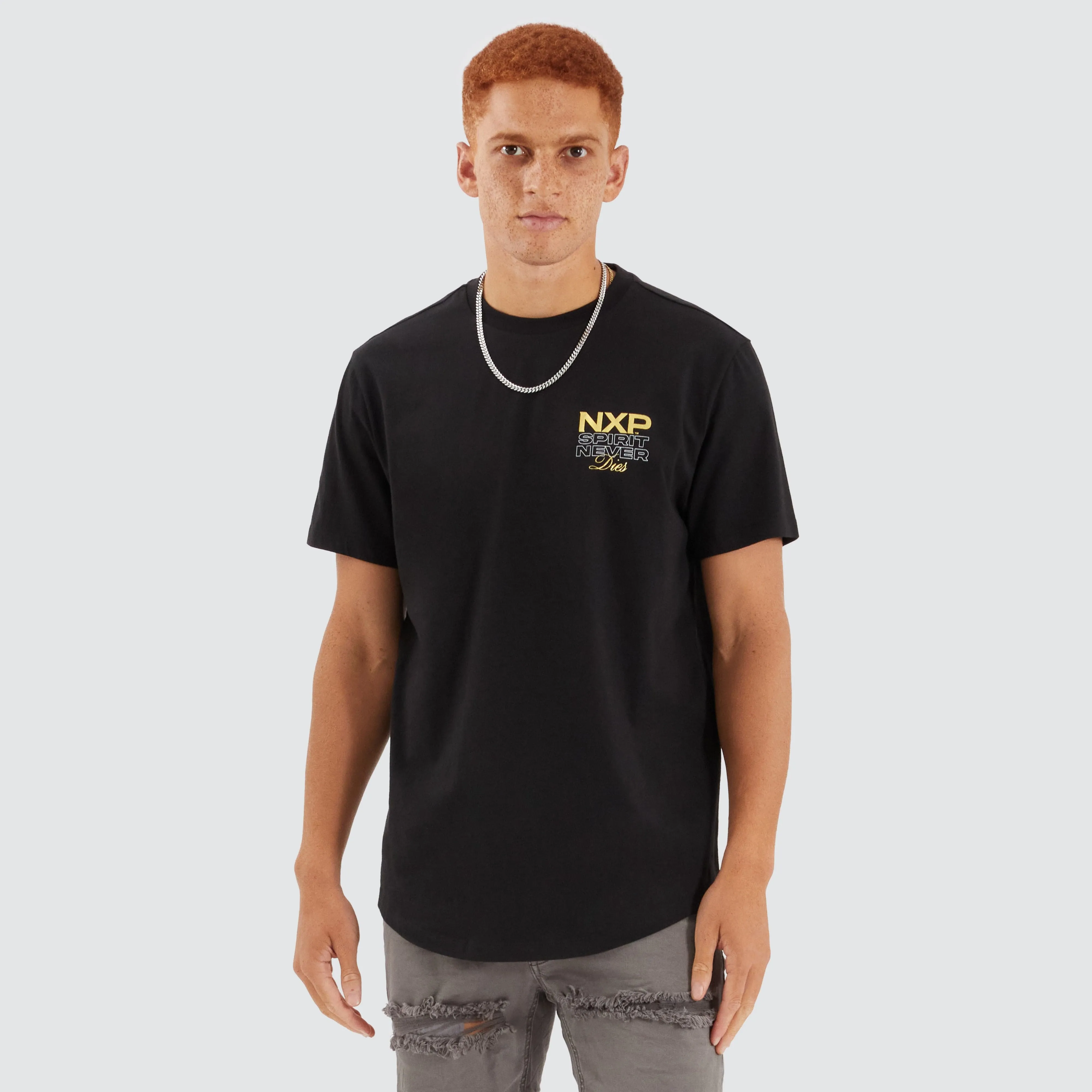 Simulation Dual Curved Tee Jet Black sold by Neverland product image thumbnail 2