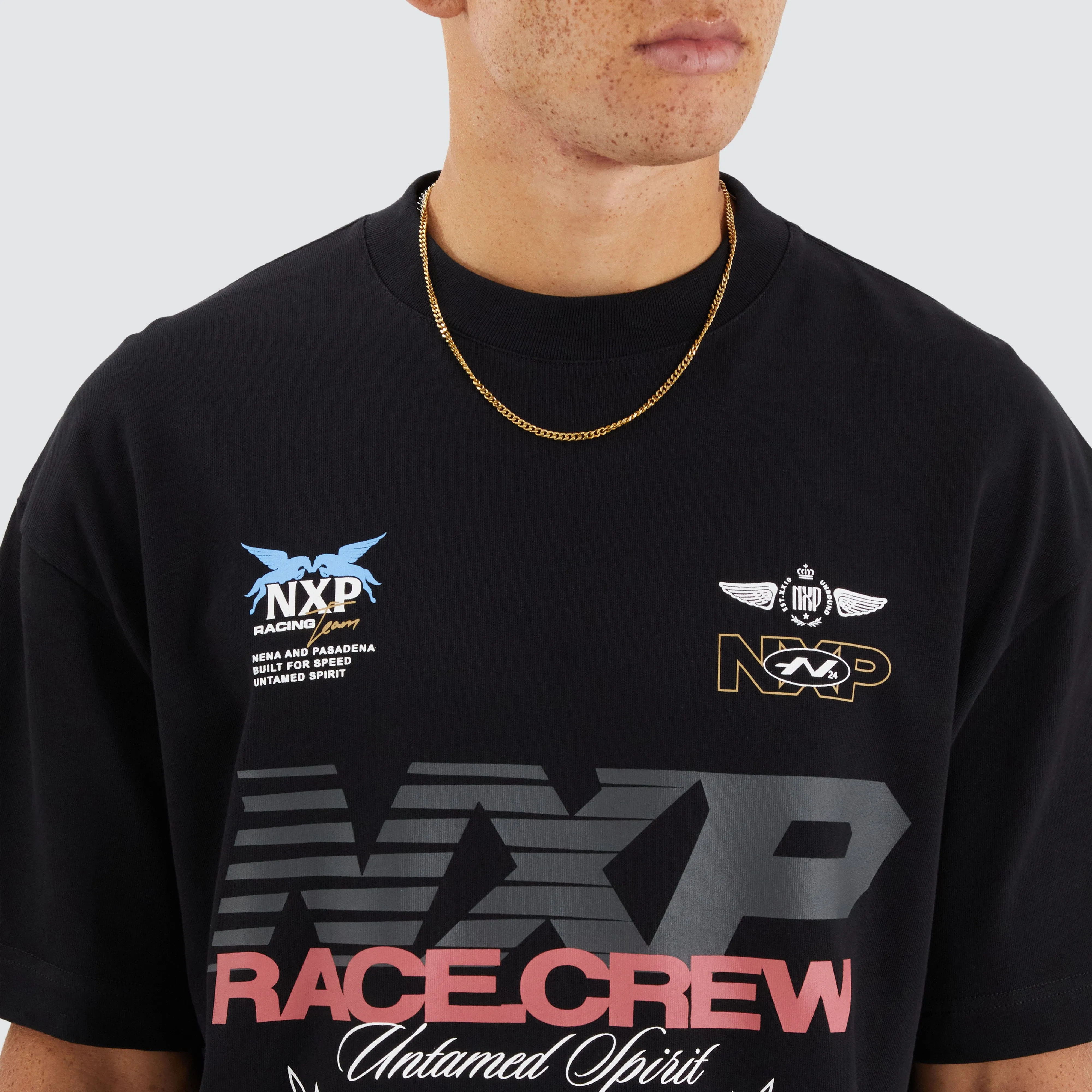 Noble Street Tee Jet Black sold by Neverland product image thumbnail 3