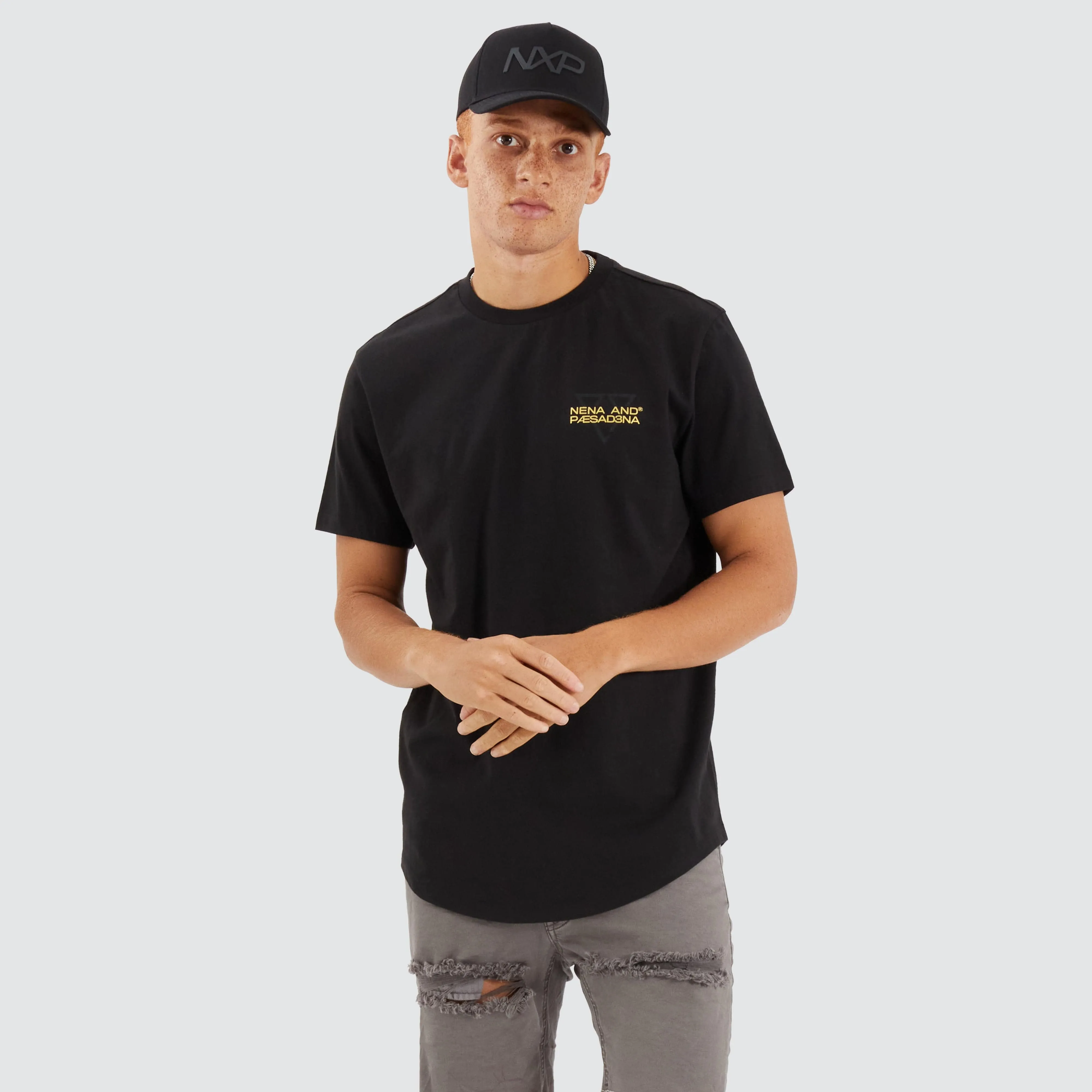 Level Dual Curved Tee Jet Black sold by Neverland product image thumbnail 5