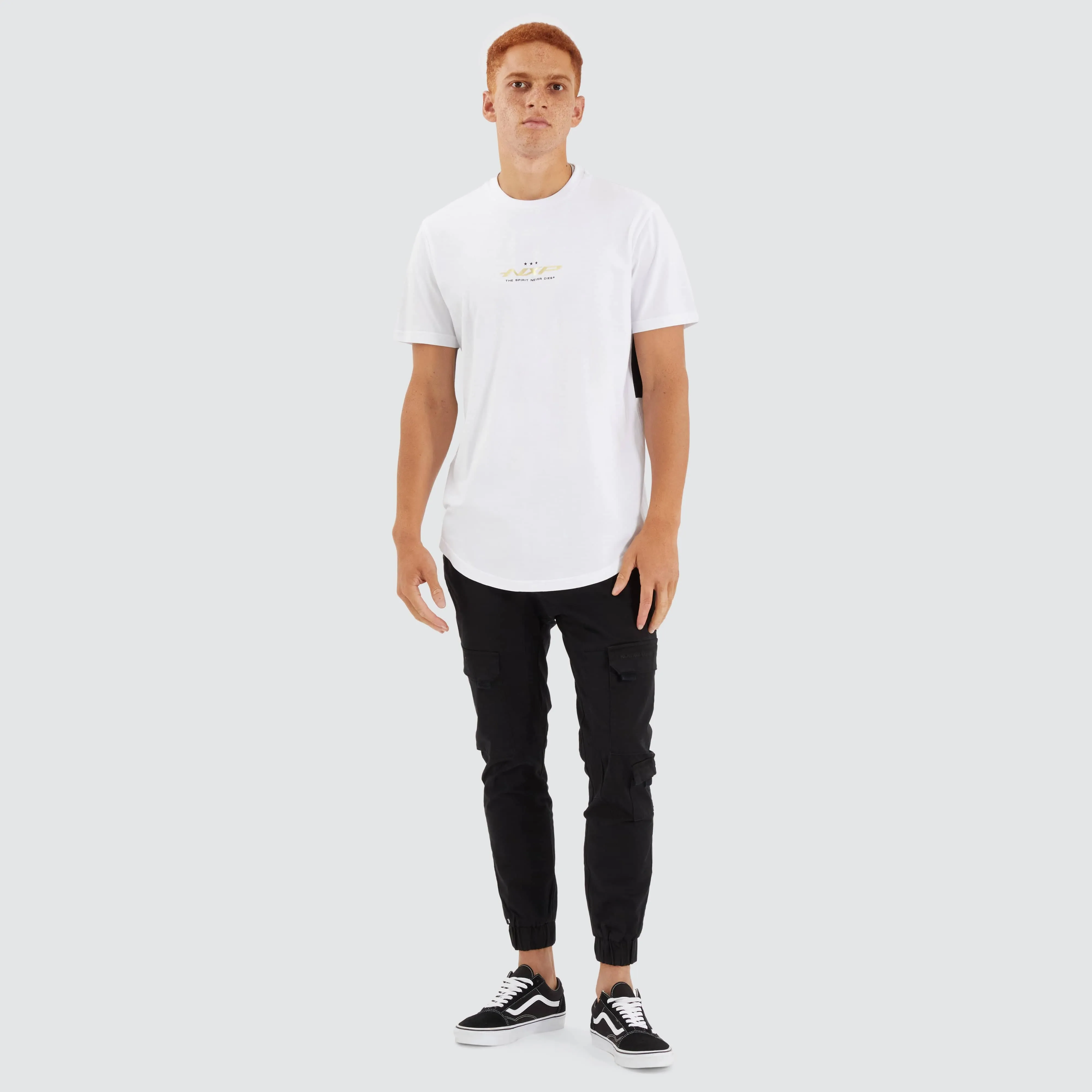 Tranquil Dual Curved Tee Optical White sold by Neverland product image thumbnail 4