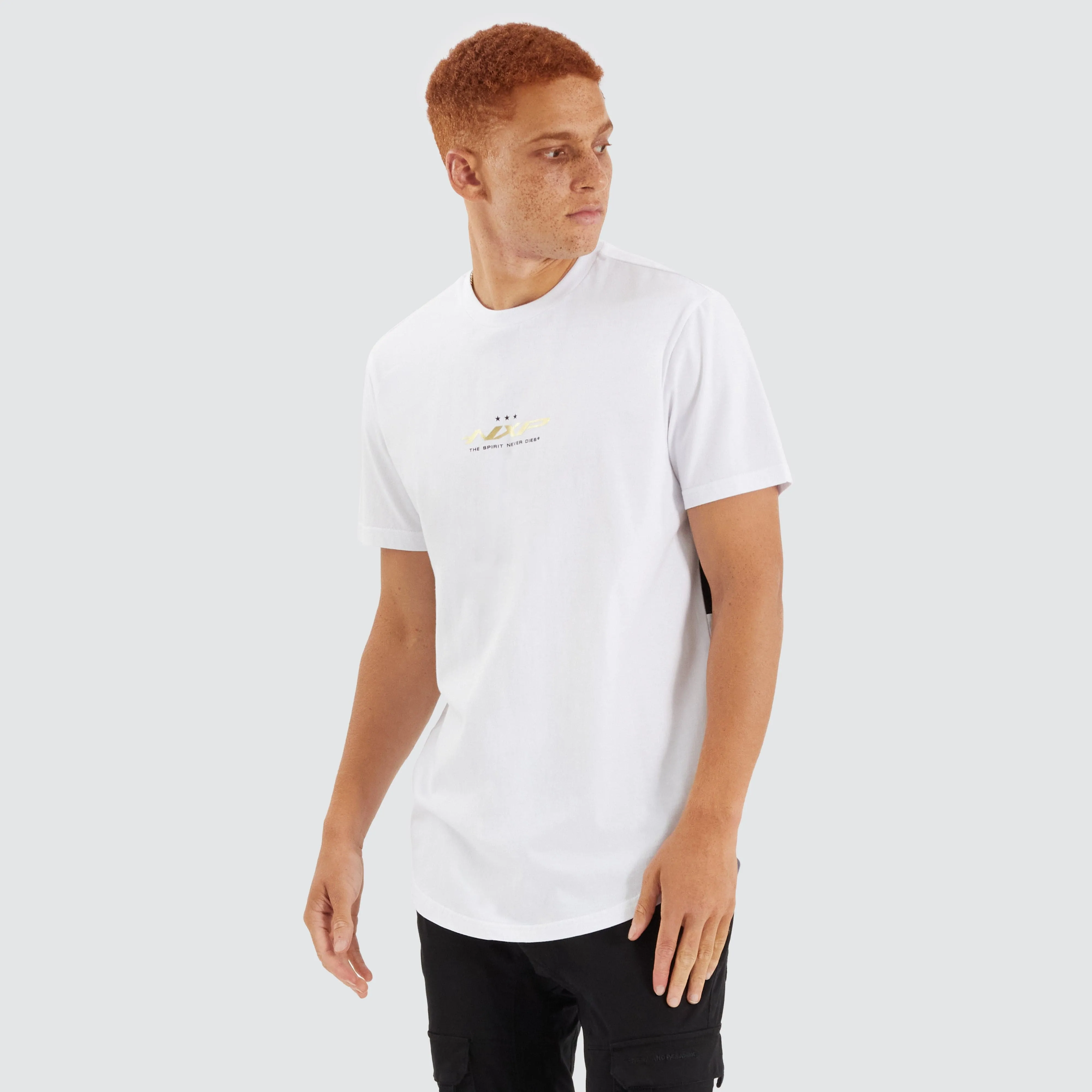 Tranquil Dual Curved Tee Optical White sold by Neverland product image thumbnail 2