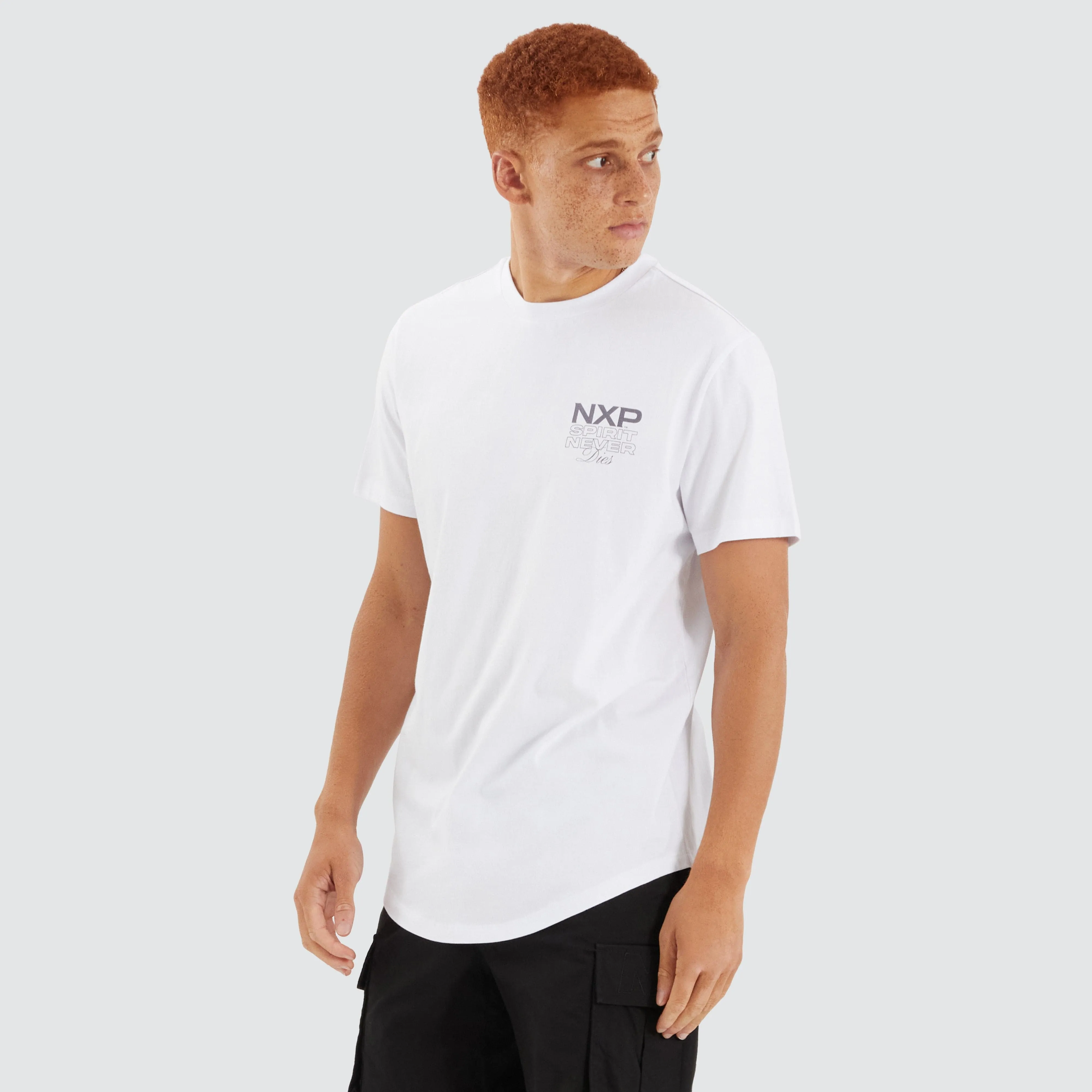Simulation Dual Curved Tee Optical White sold by Neverland product image thumbnail 2