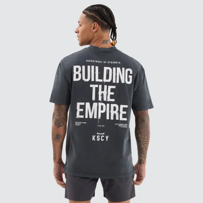 Structure Box Fit Tee Pigment Black sold by Neverland